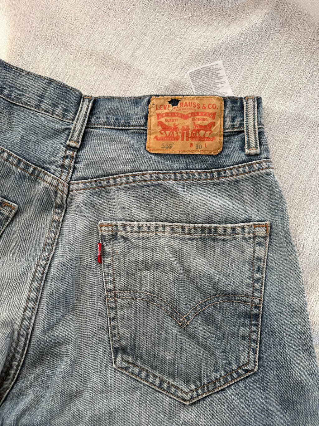 Calções Vintage Levi's 569 W30