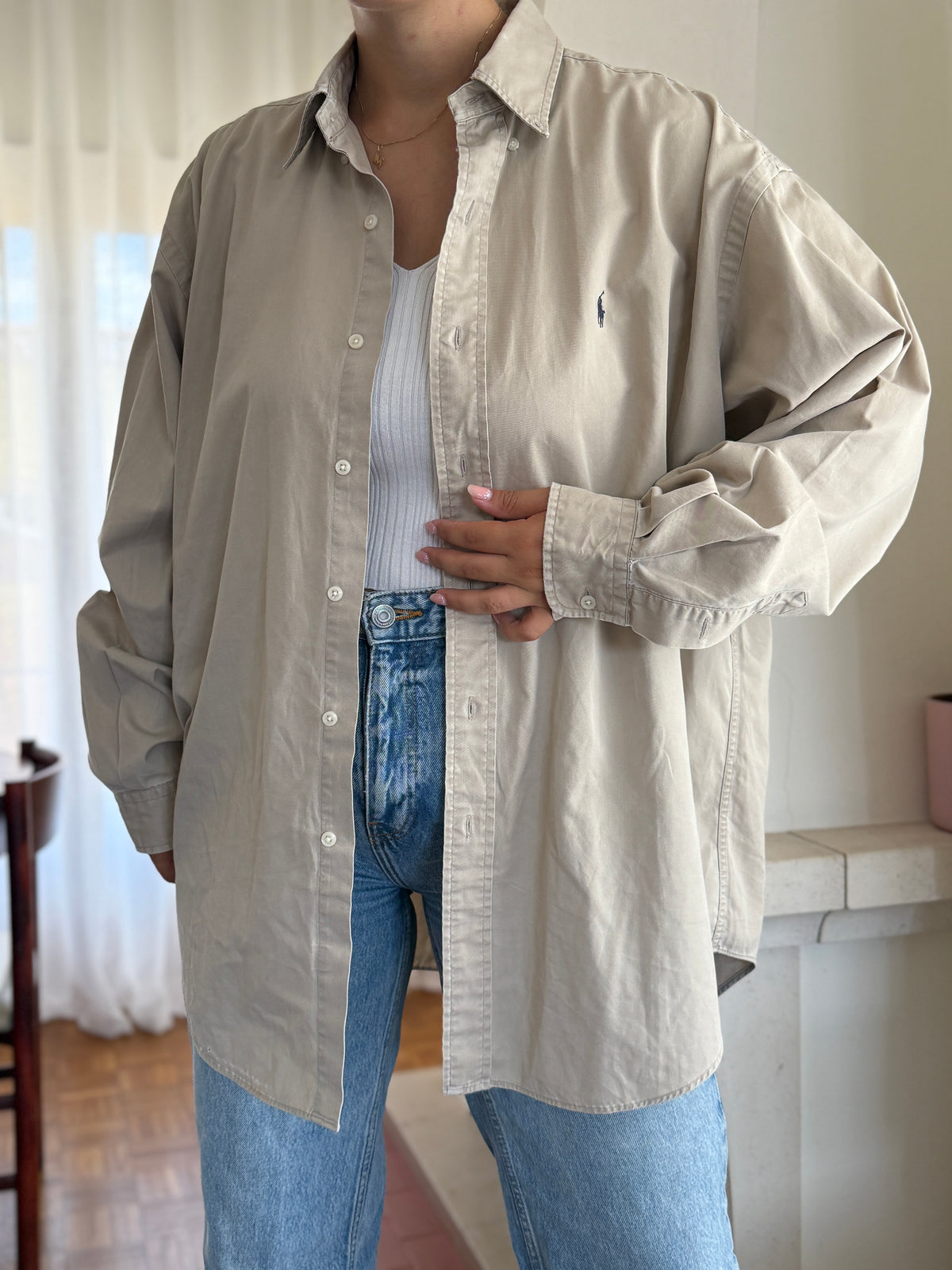 Camisa Ralph Lauren 100% Algodão - Tamanho L