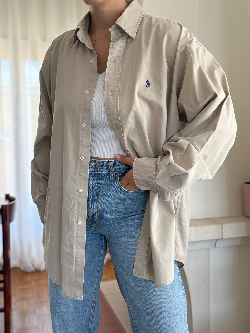 Camisa Ralph Lauren 100% Algodão - Tamanho L