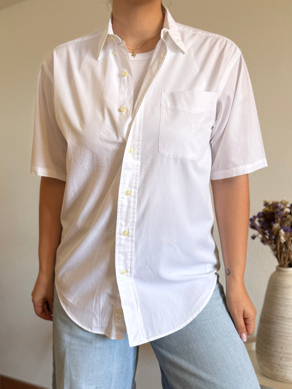 Camisa Polo Ralph Lauren White Essential