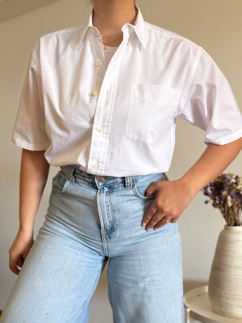 Camisa Polo Ralph Lauren White Essential