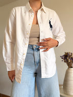 Camisa Ralph Lauren Big Pony White – Vintage Youth (Fits S-XS Adult)