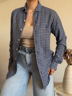 Camisa Polo Ralph Lauren Blue Plaid – Custom Fit (Vintage)