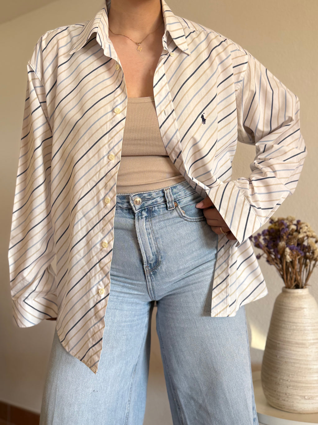 Camisa Polo Ralph Lauren Diagonal Multi-Stripe – Vintage Curated