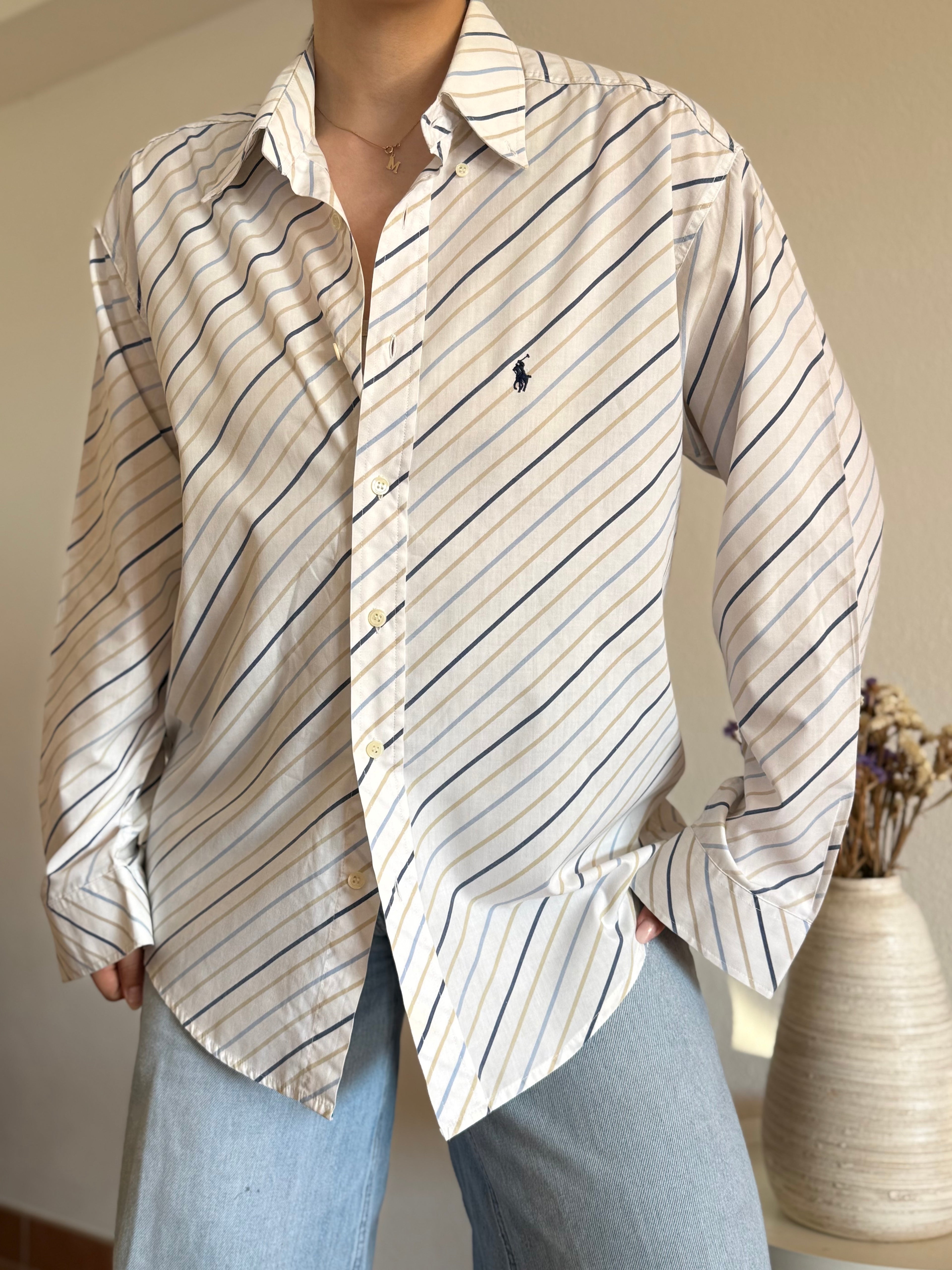 Camisa Polo Ralph Lauren Diagonal Multi-Stripe – Vintage Curated