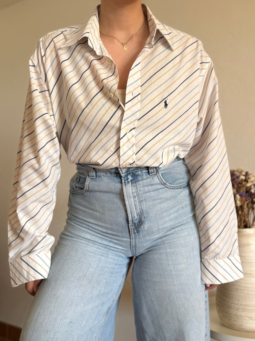 Camisa Polo Ralph Lauren Diagonal Multi-Stripe – Vintage Curated