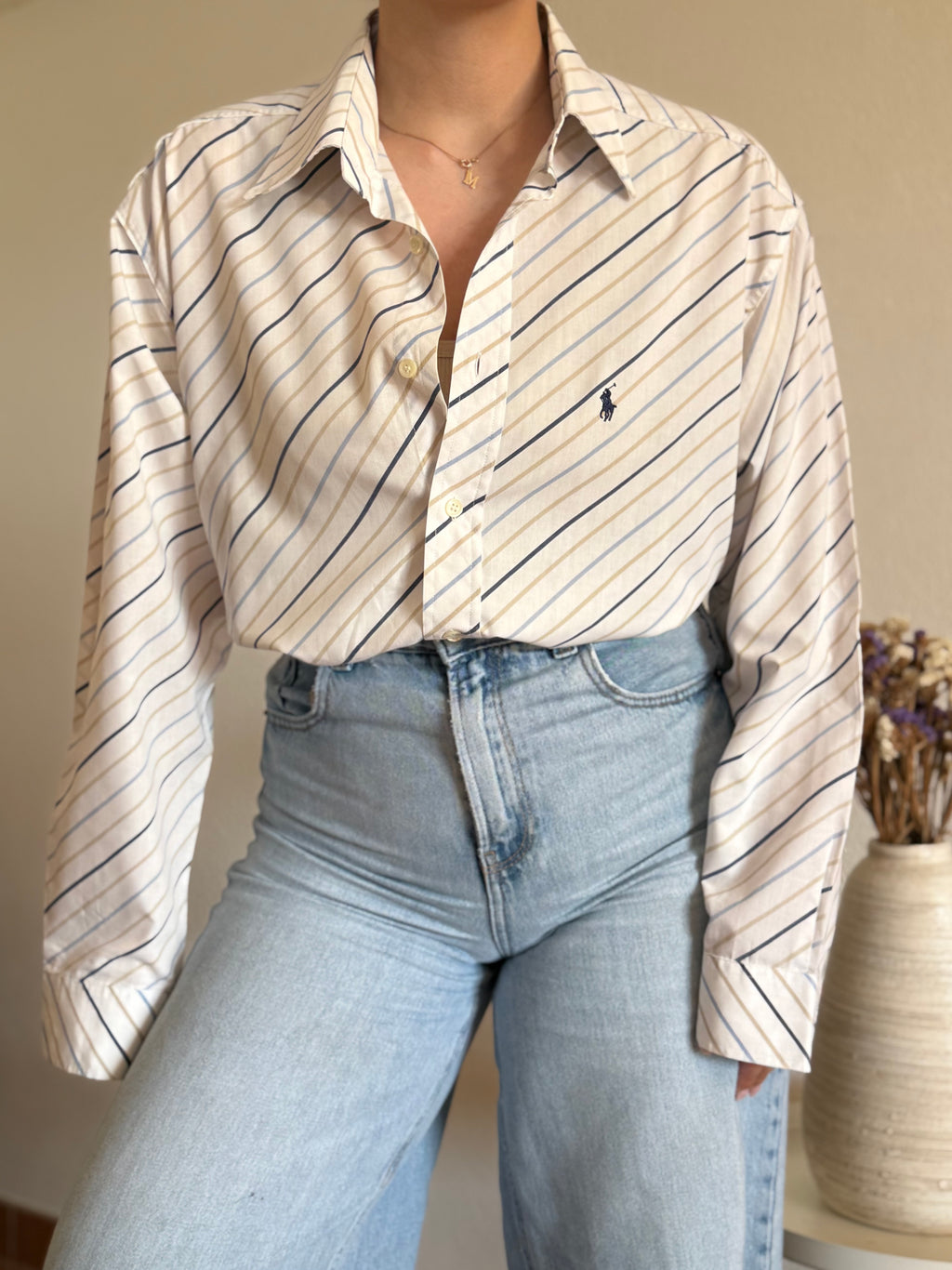 Camisa Polo Ralph Lauren Diagonal Multi-Stripe – Vintage Curated