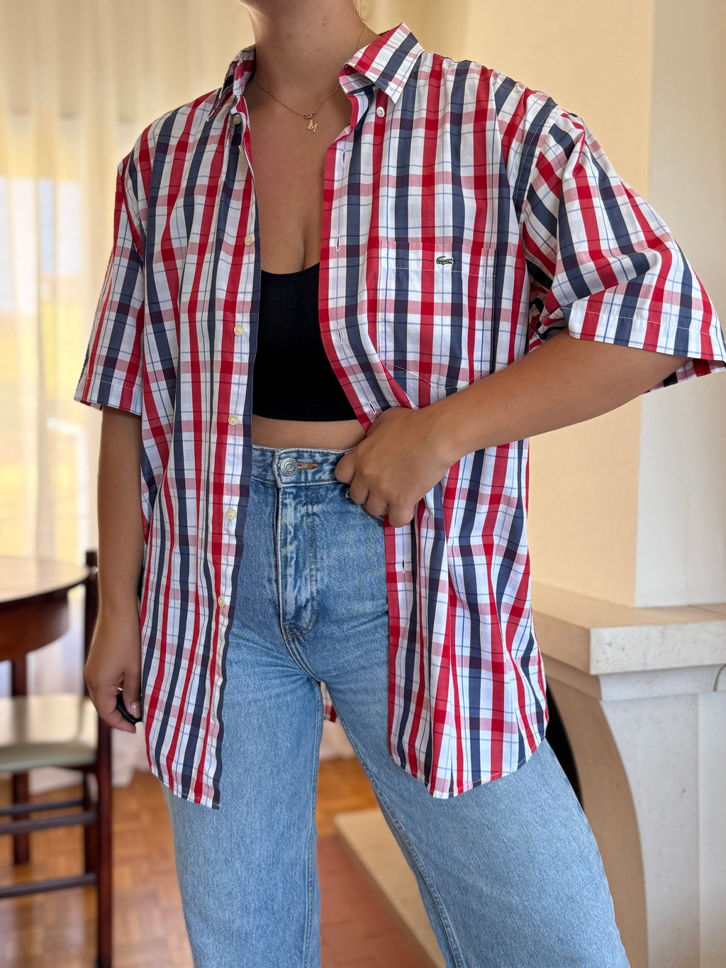 Camisa Lacoste 100% Algodão