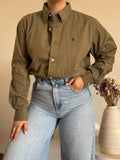 Camisa Polo Ralph Lauren Olive Khaki – Custom Fit (Vintage)