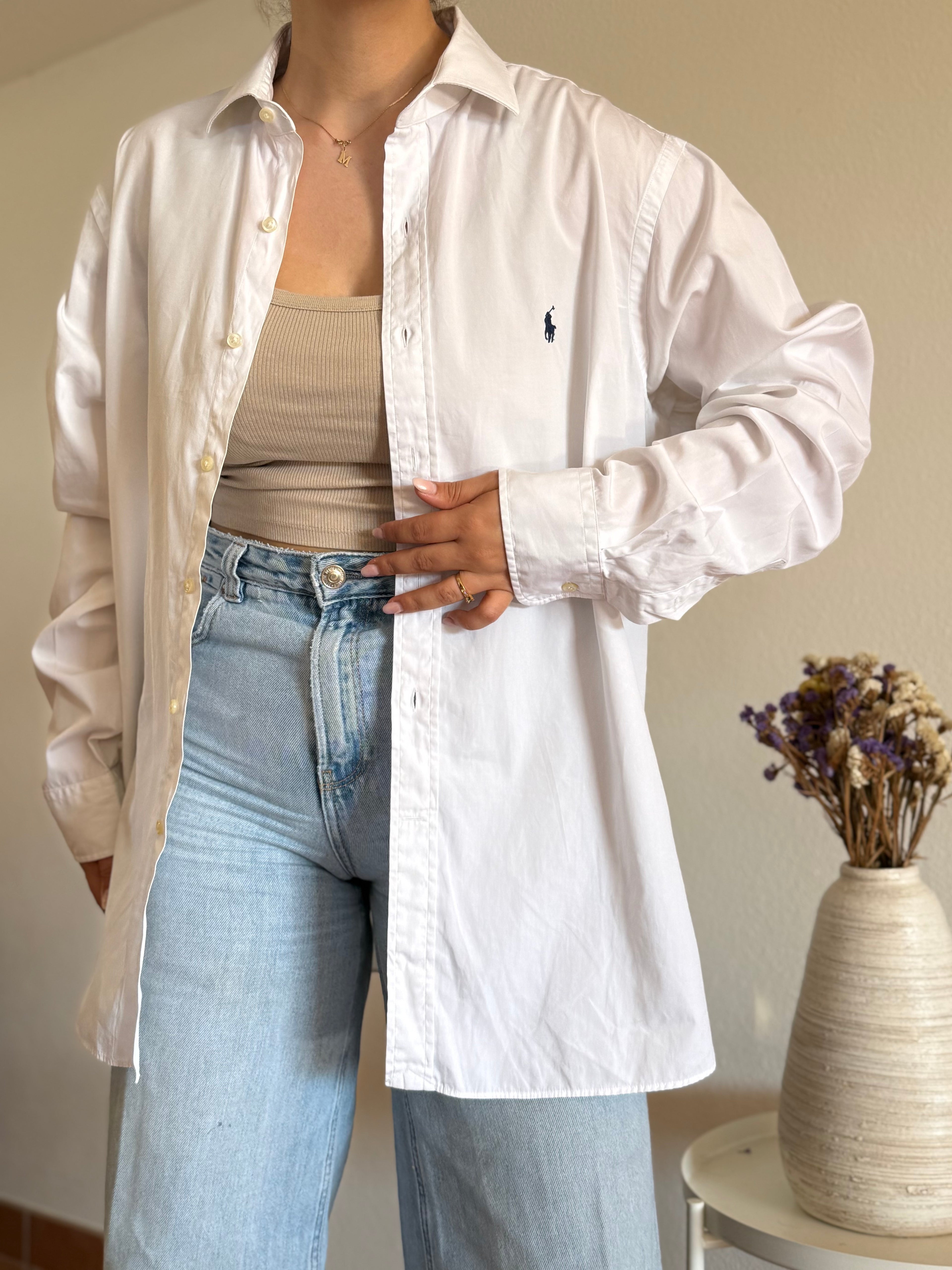 Camisa Polo Ralph Lauren White – Vintage Essential