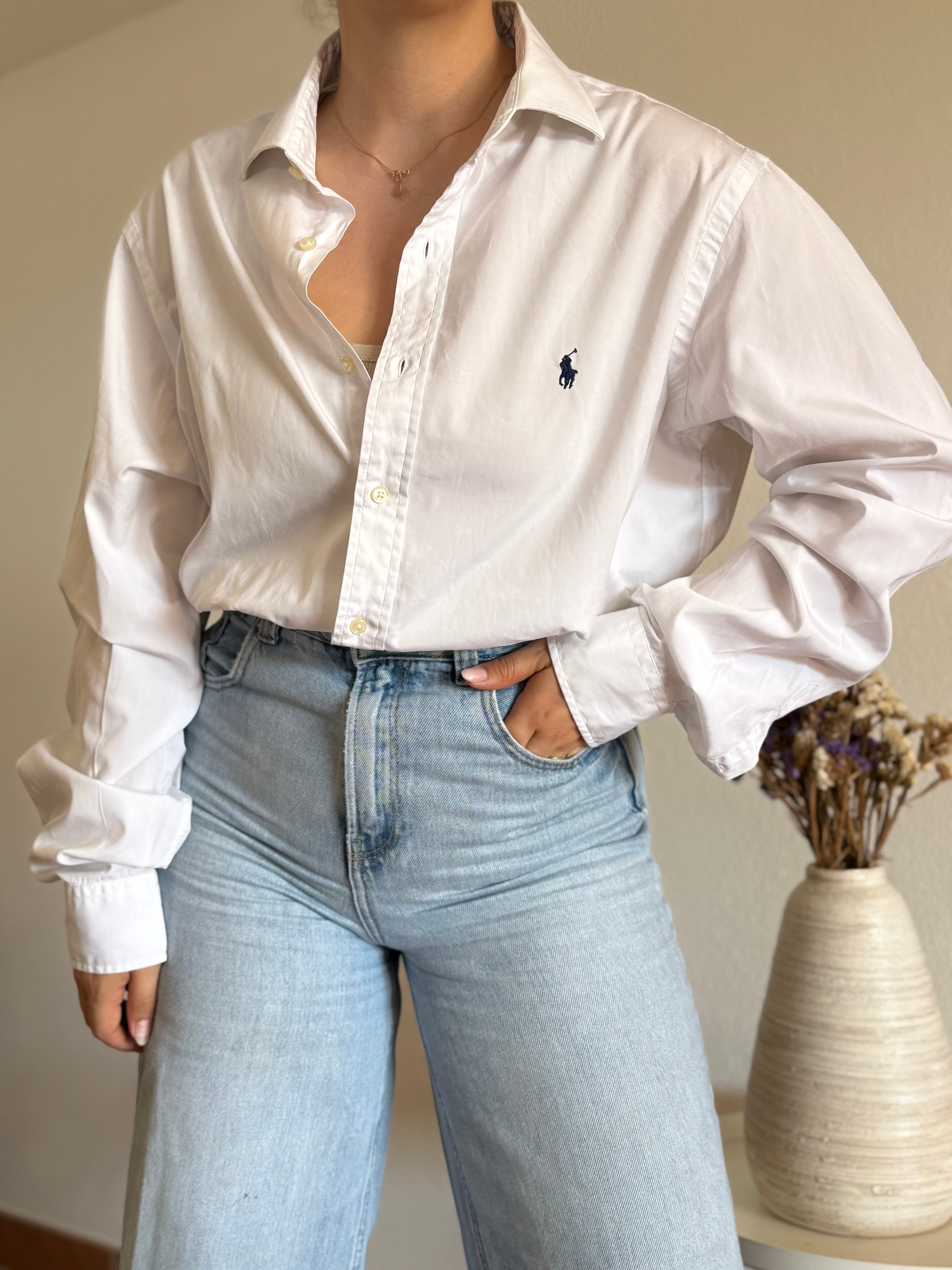 Camisa Polo Ralph Lauren White – Vintage Essential