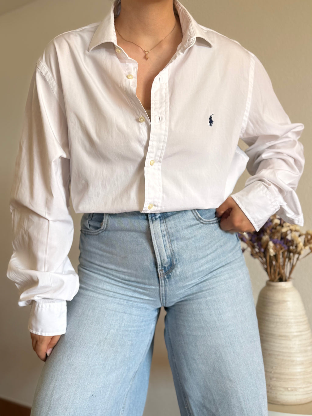 Camisa Polo Ralph Lauren White – Vintage Essential