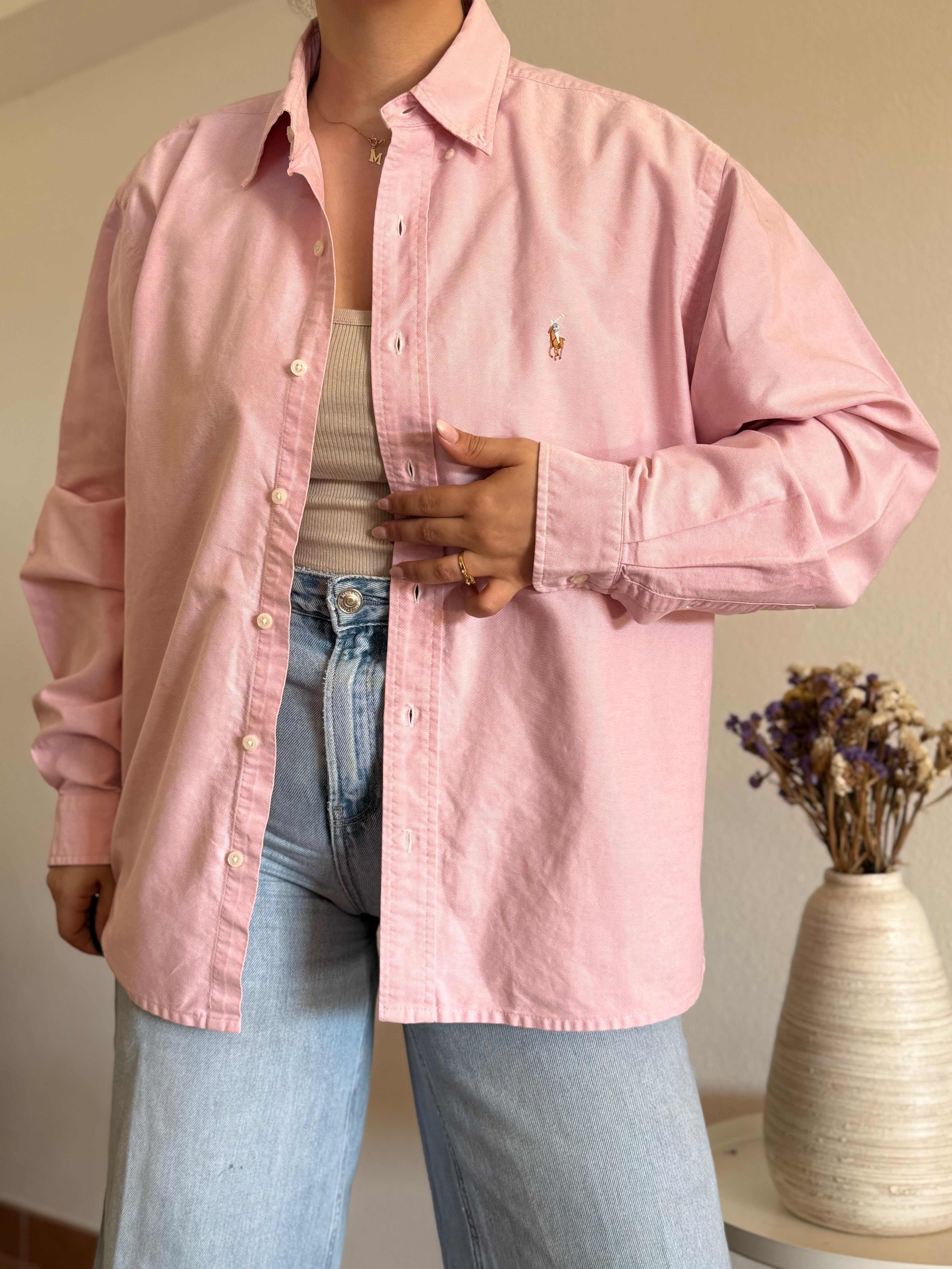 Camisa Polo Ralph Lauren Pastel Pink Oxford – Yarmouth (Vintage)