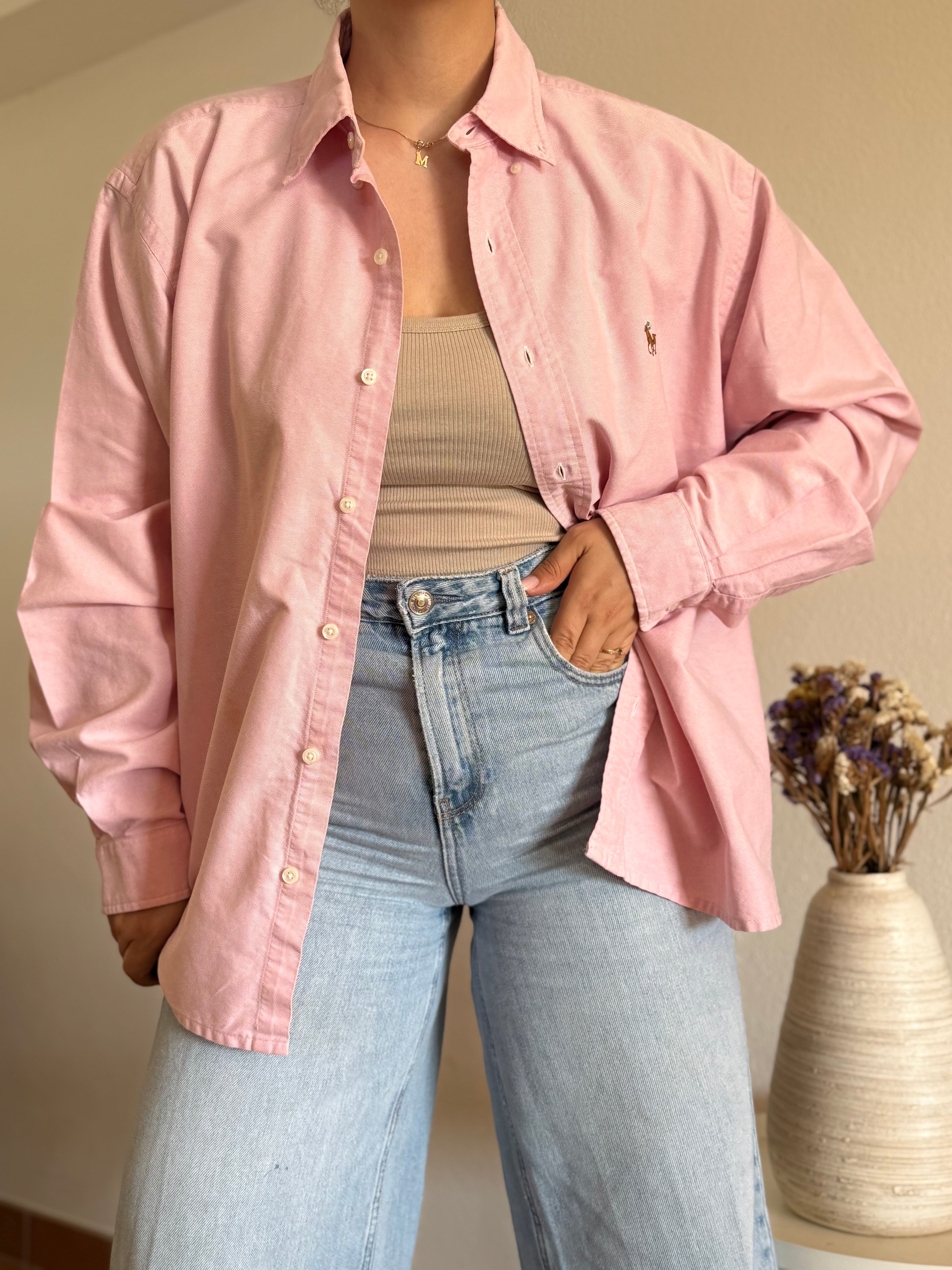 Camisa Polo Ralph Lauren Pastel Pink Oxford – Yarmouth (Vintage)