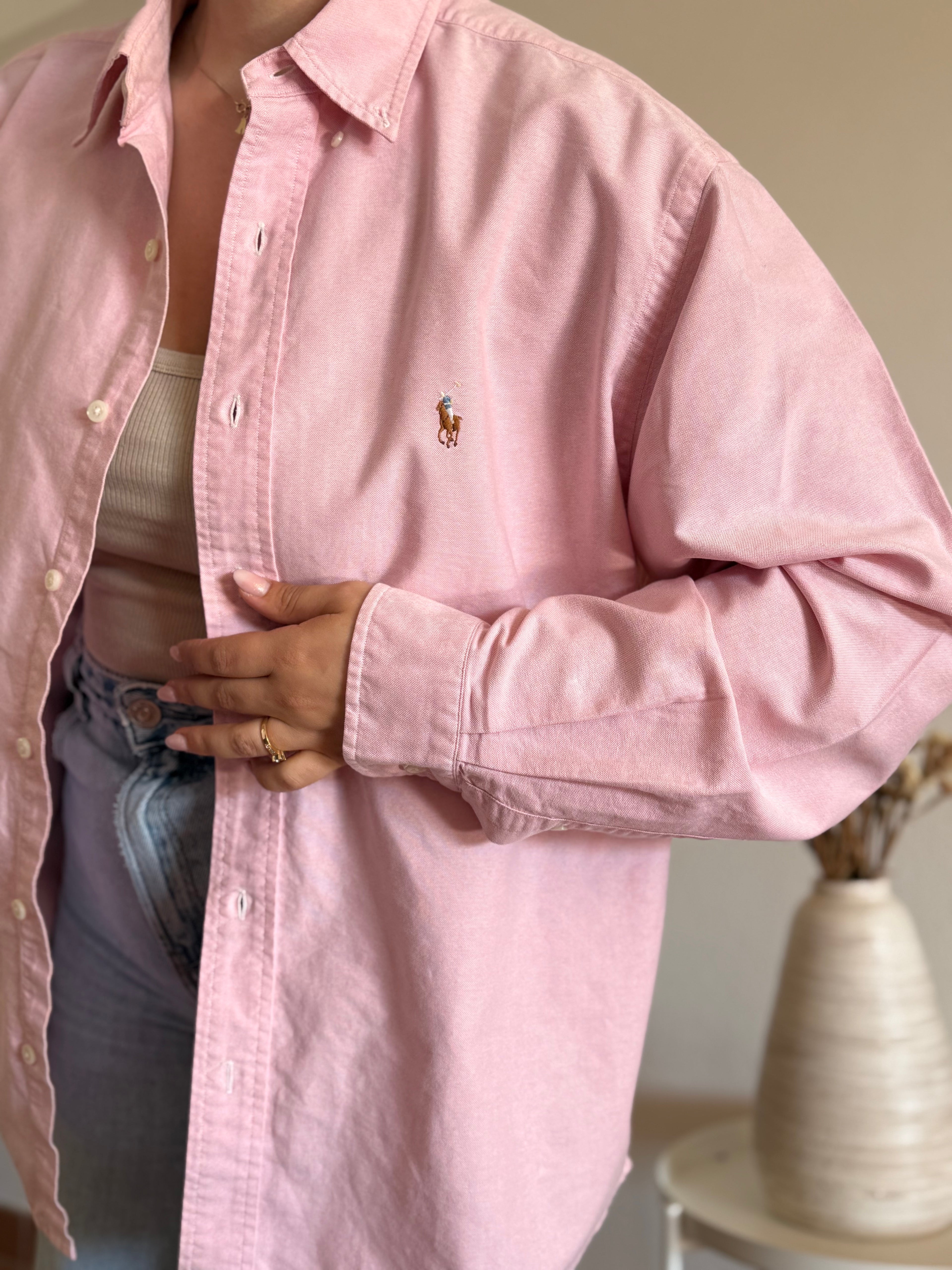 Camisa Polo Ralph Lauren Pastel Pink Oxford – Yarmouth (Vintage)