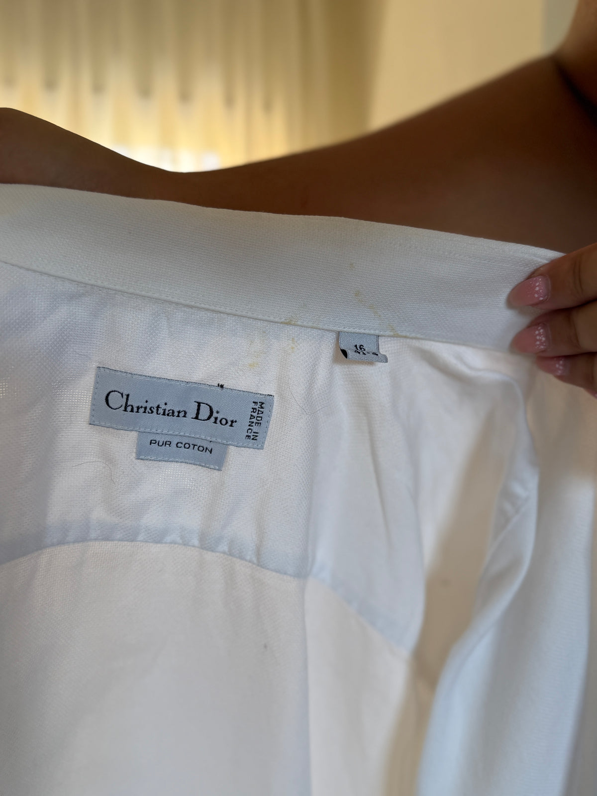 Camisa Christian Dior Pure Cotton