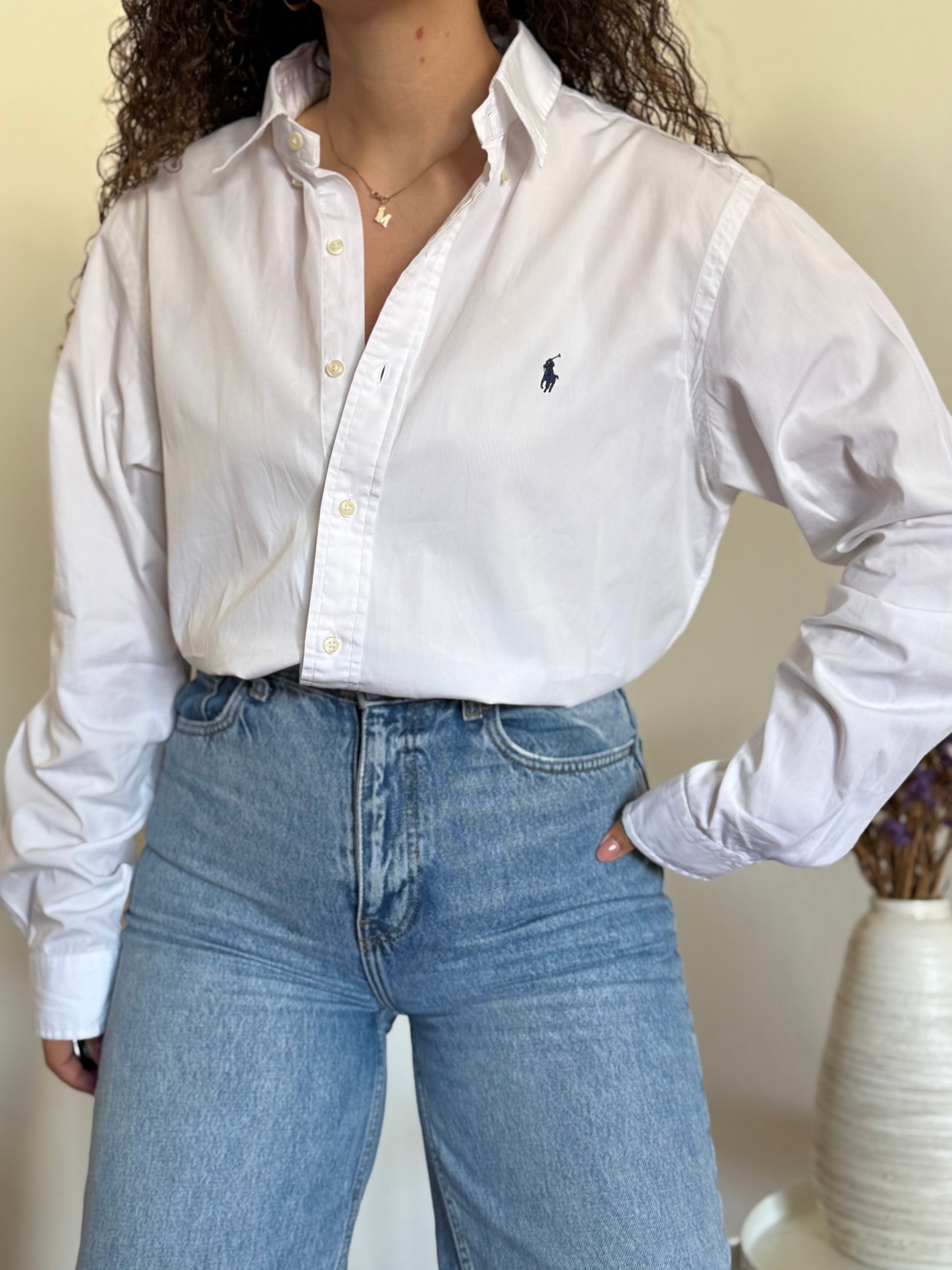 Camisa Polo Ralph Lauren Oxford White – Tam. L