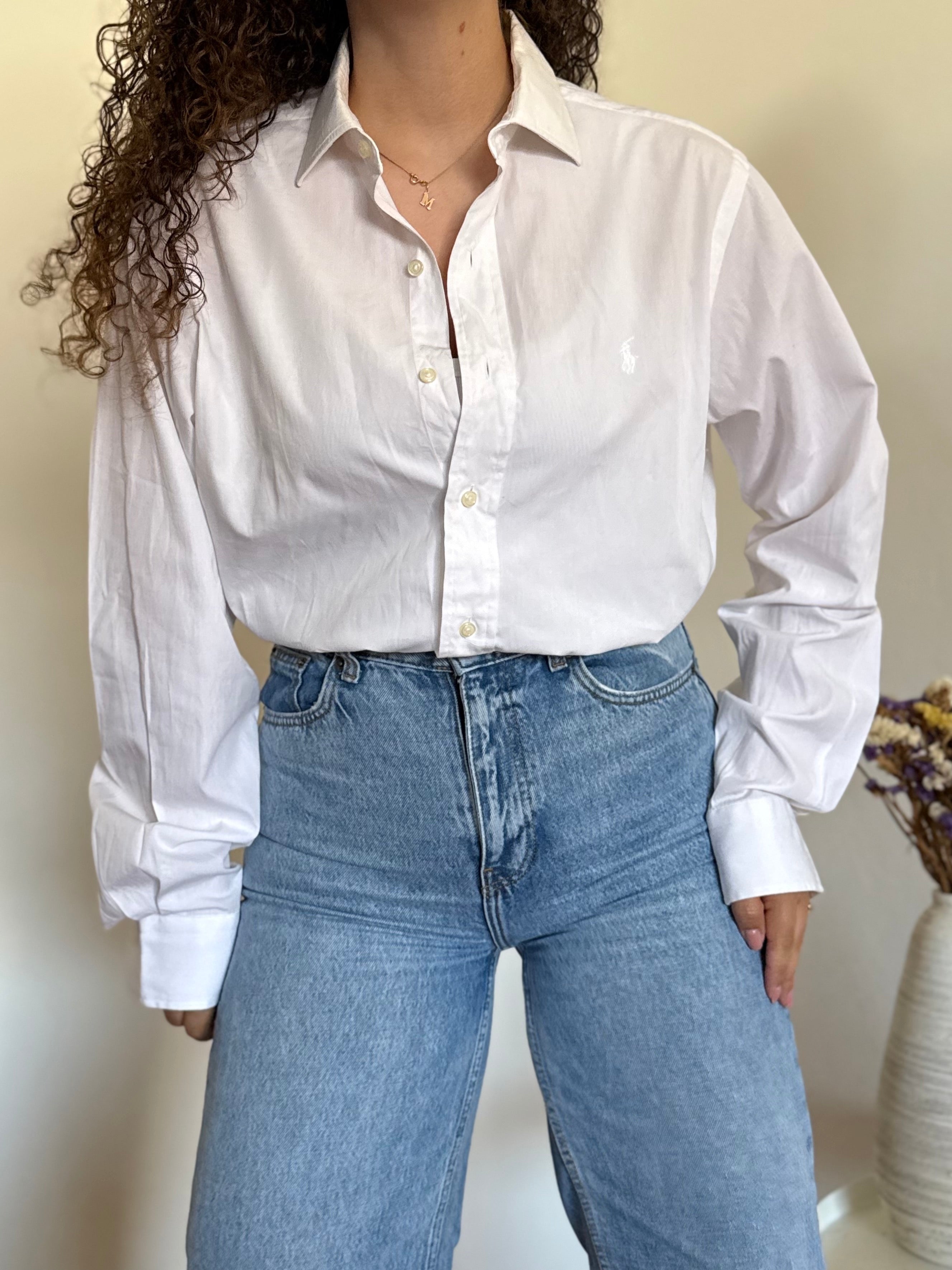Camisa Ralph Lauren "Philip" em Algodão – Branco Total