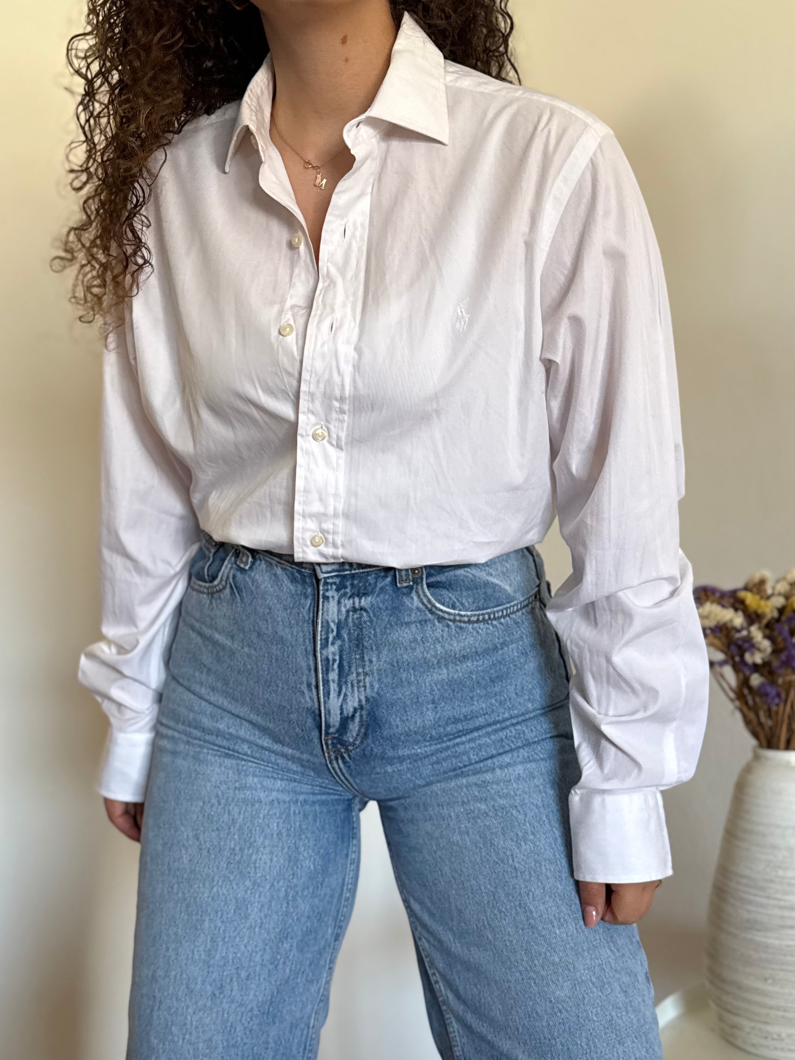 Camisa Ralph Lauren "Philip" em Algodão – Branco Total