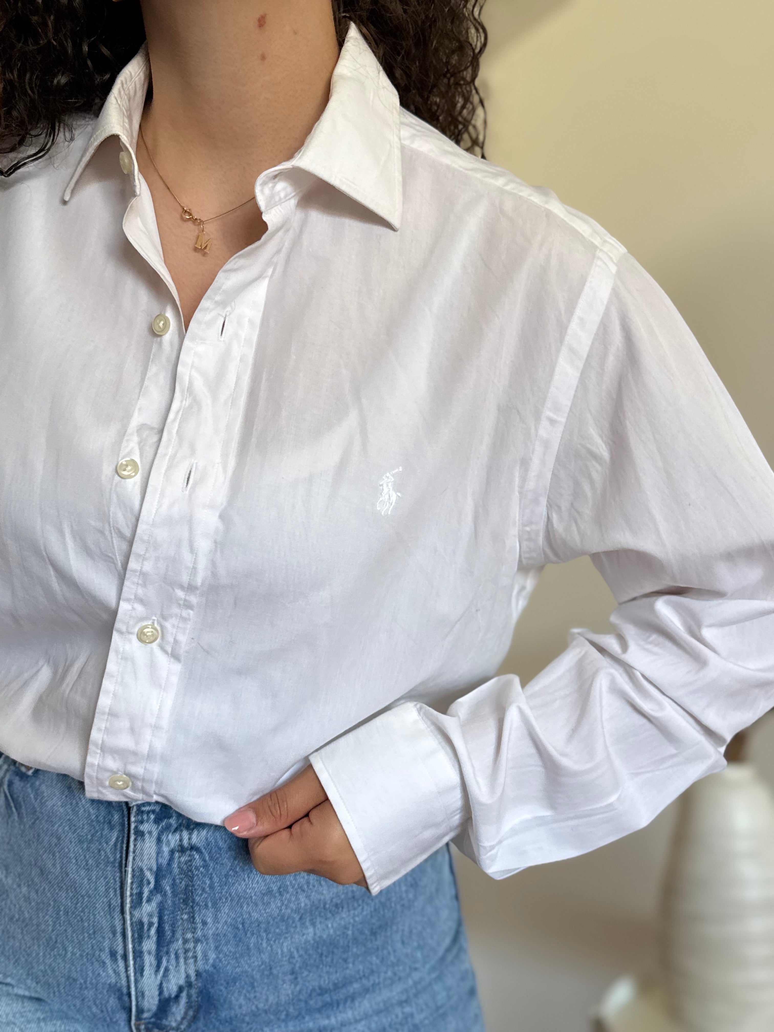 Camisa Ralph Lauren "Philip" em Algodão – Branco Total