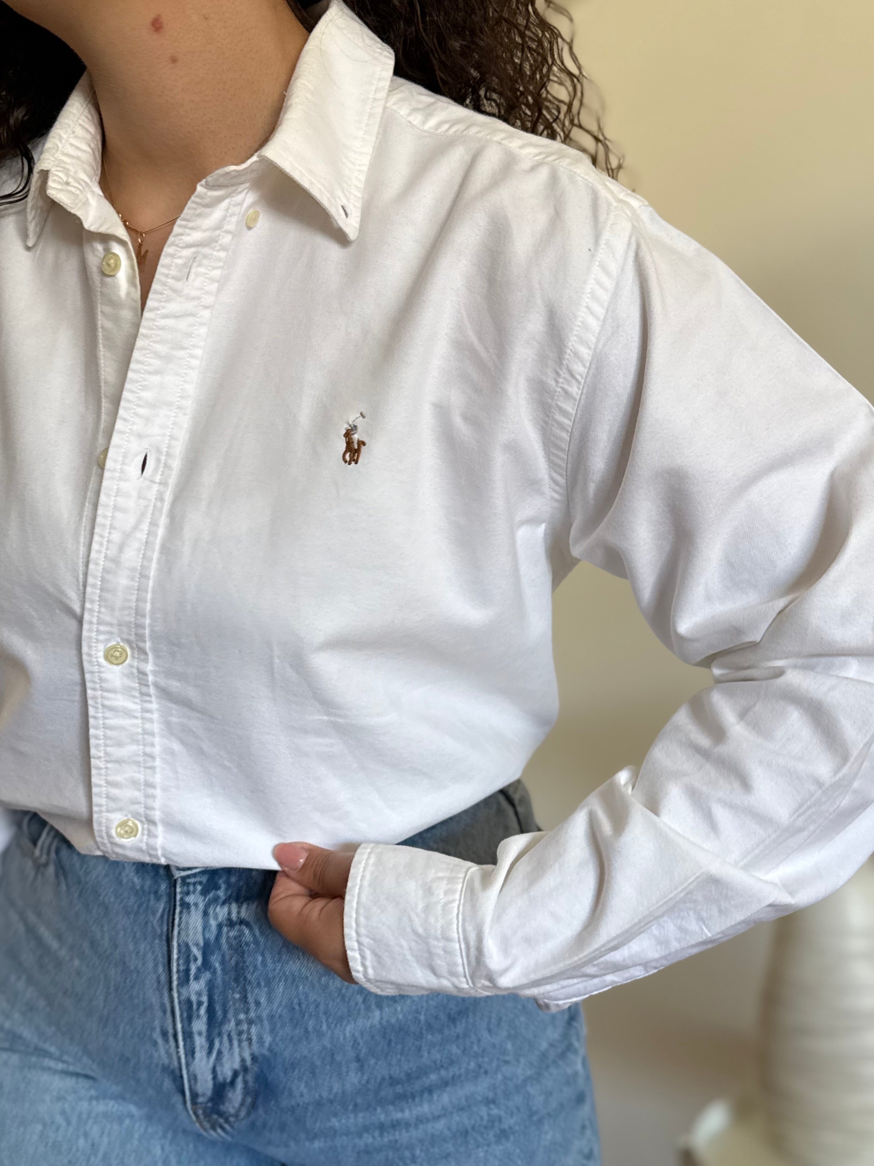 Camisa Ralph Lauren Youth – Branca Statement Piece