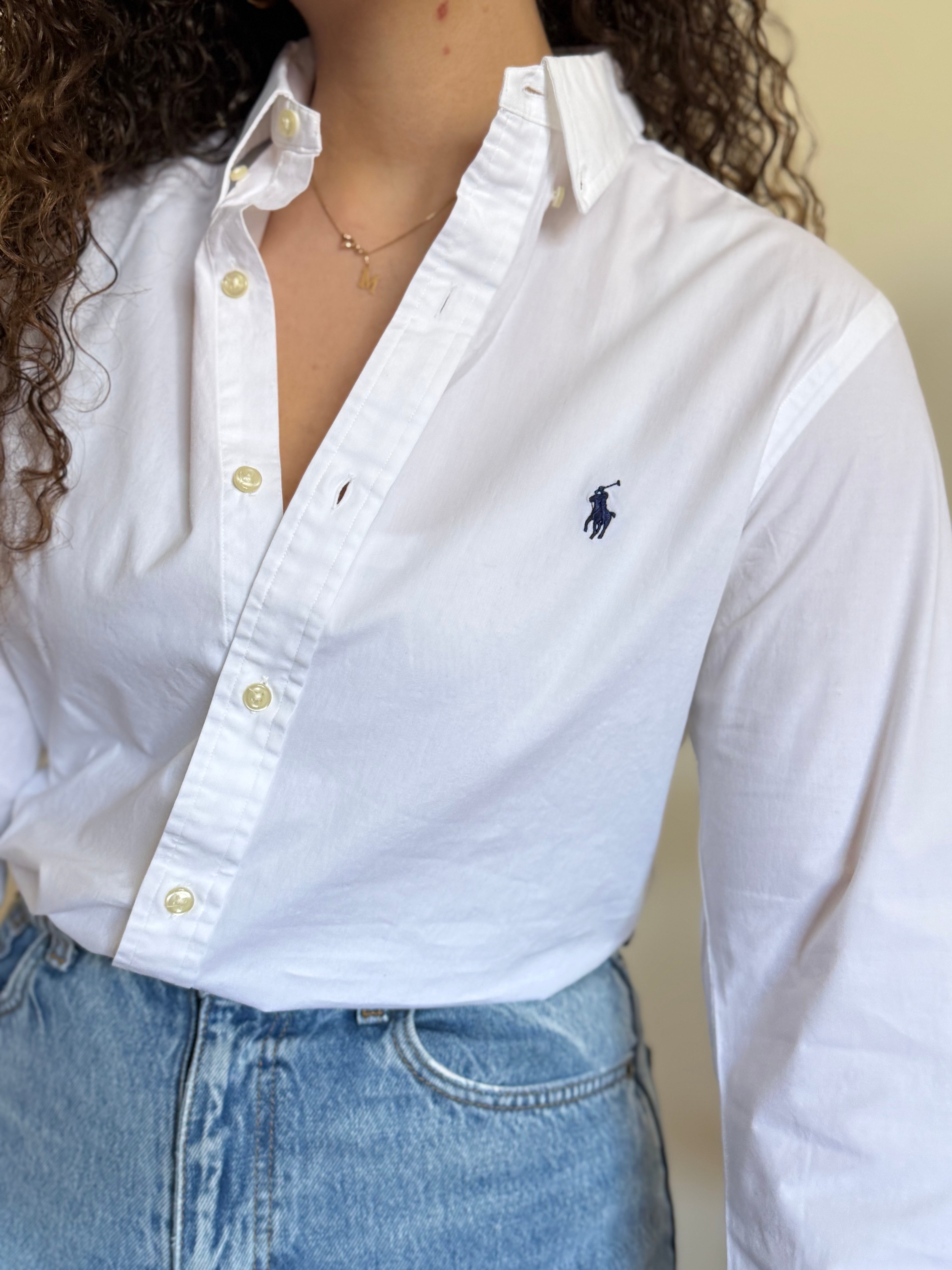 Camisa Polo Ralph Lauren Slim Fit – Branca (M)