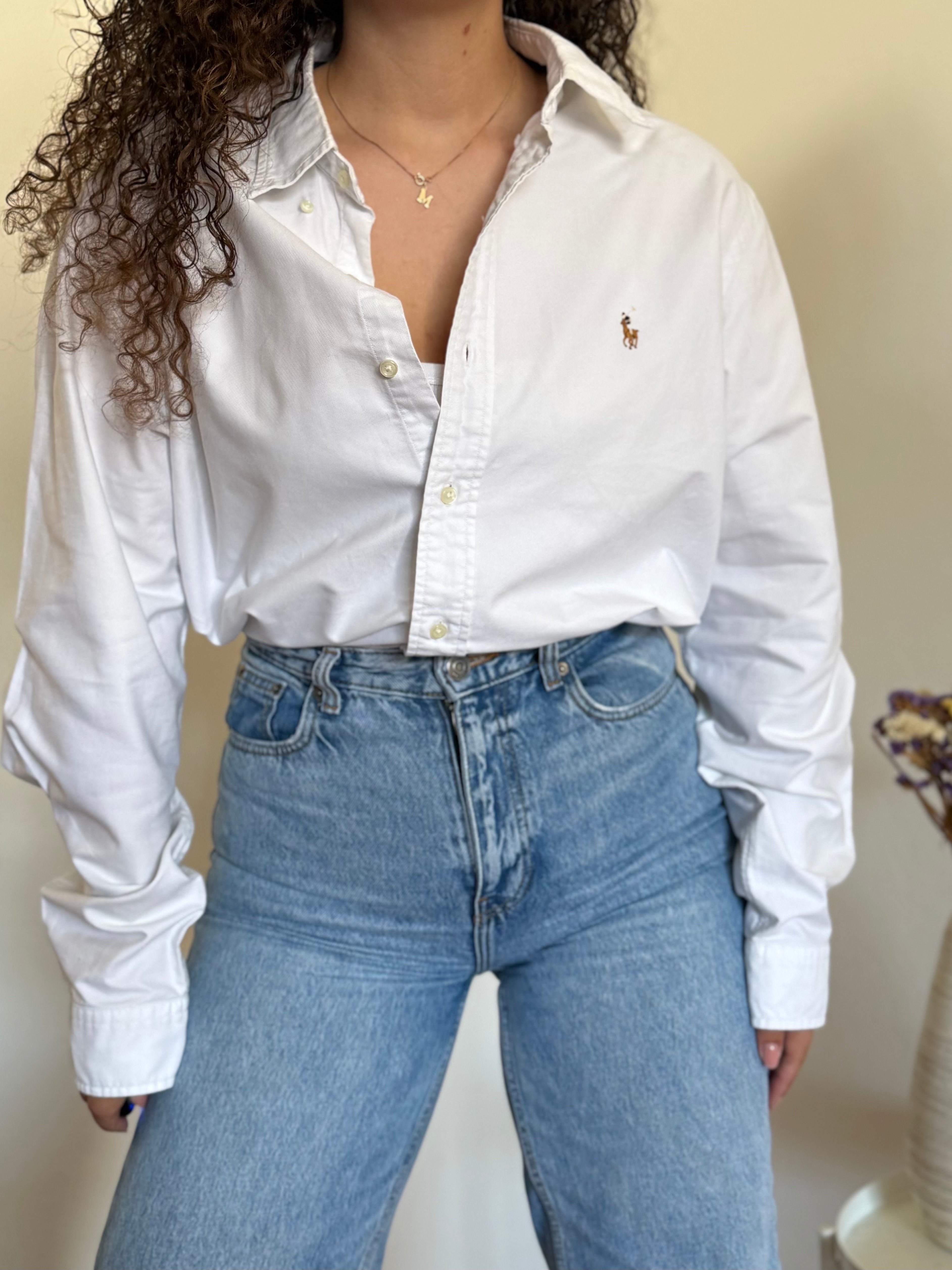 Camisa Polo Ralph Lauren Custom Fit em Algodão – Branca (XL)