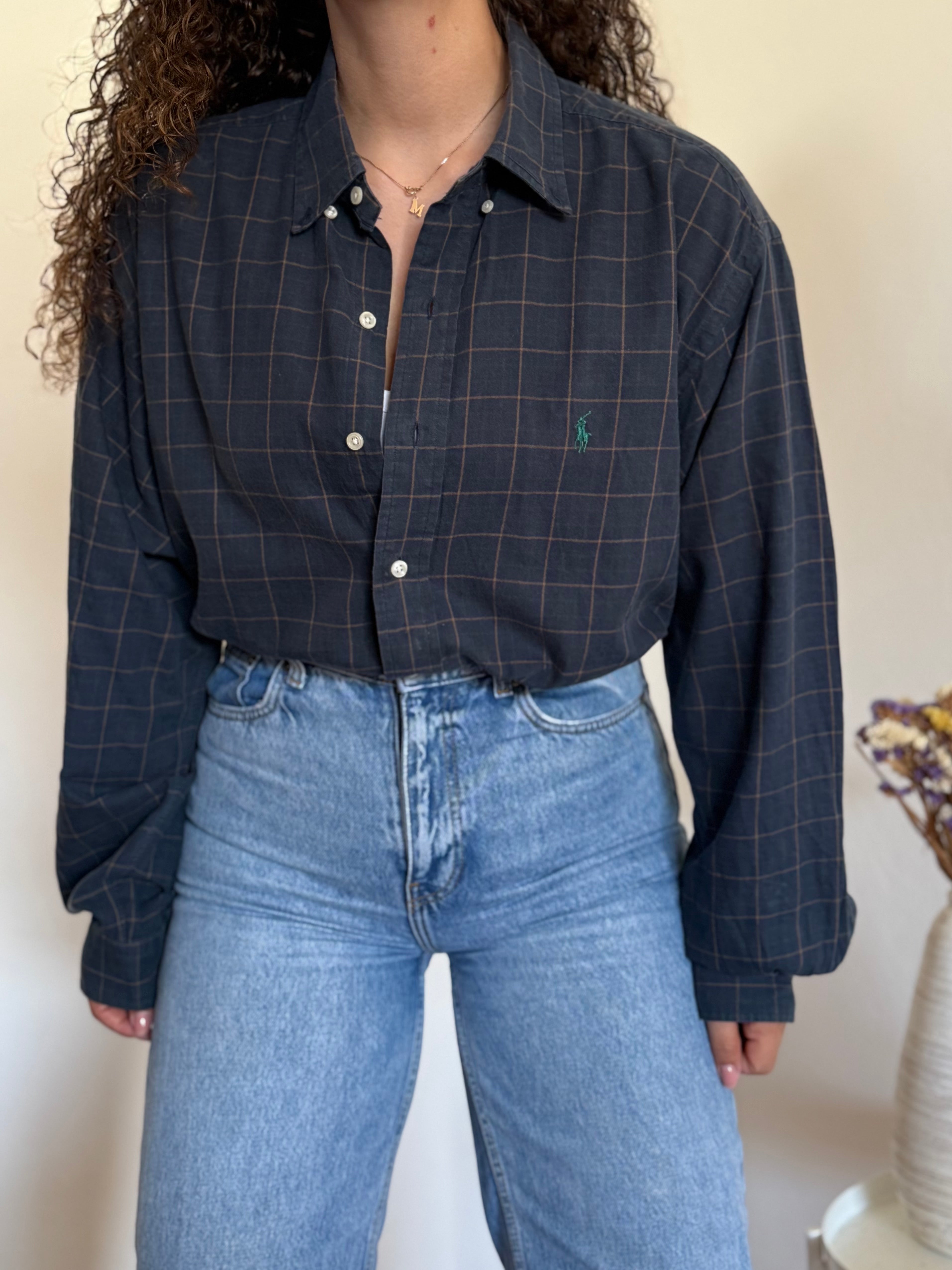 Camisa Polo Ralph Lauren "Blake" em Algodão – Azul (L)