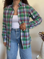 Camisa Ralph Lauren Xadrez em Algodão – Verde e Azul (S)