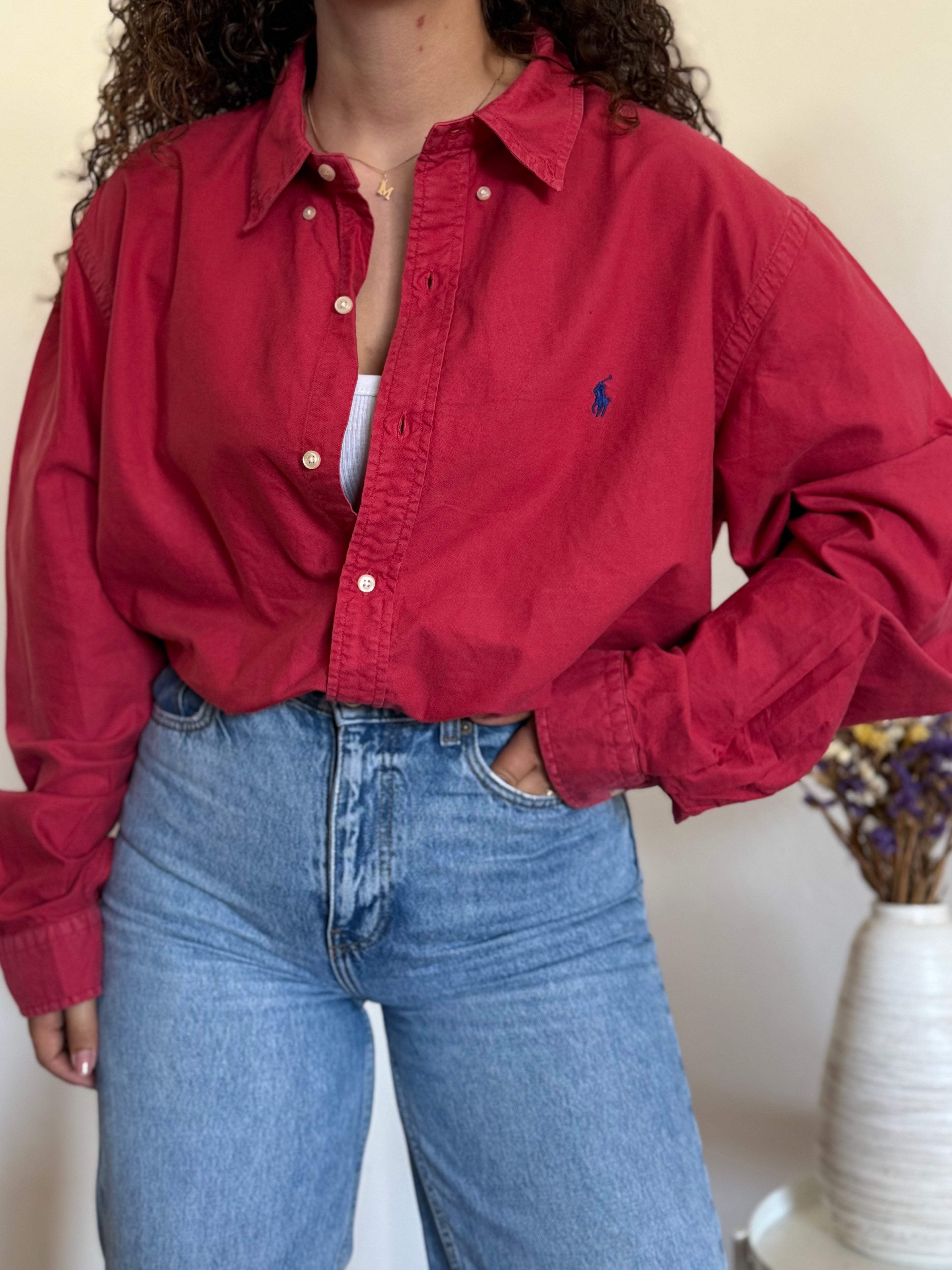 Camisa Polo Ralph Lauren Classic Fit em Algodão – Vermelha (XXL)