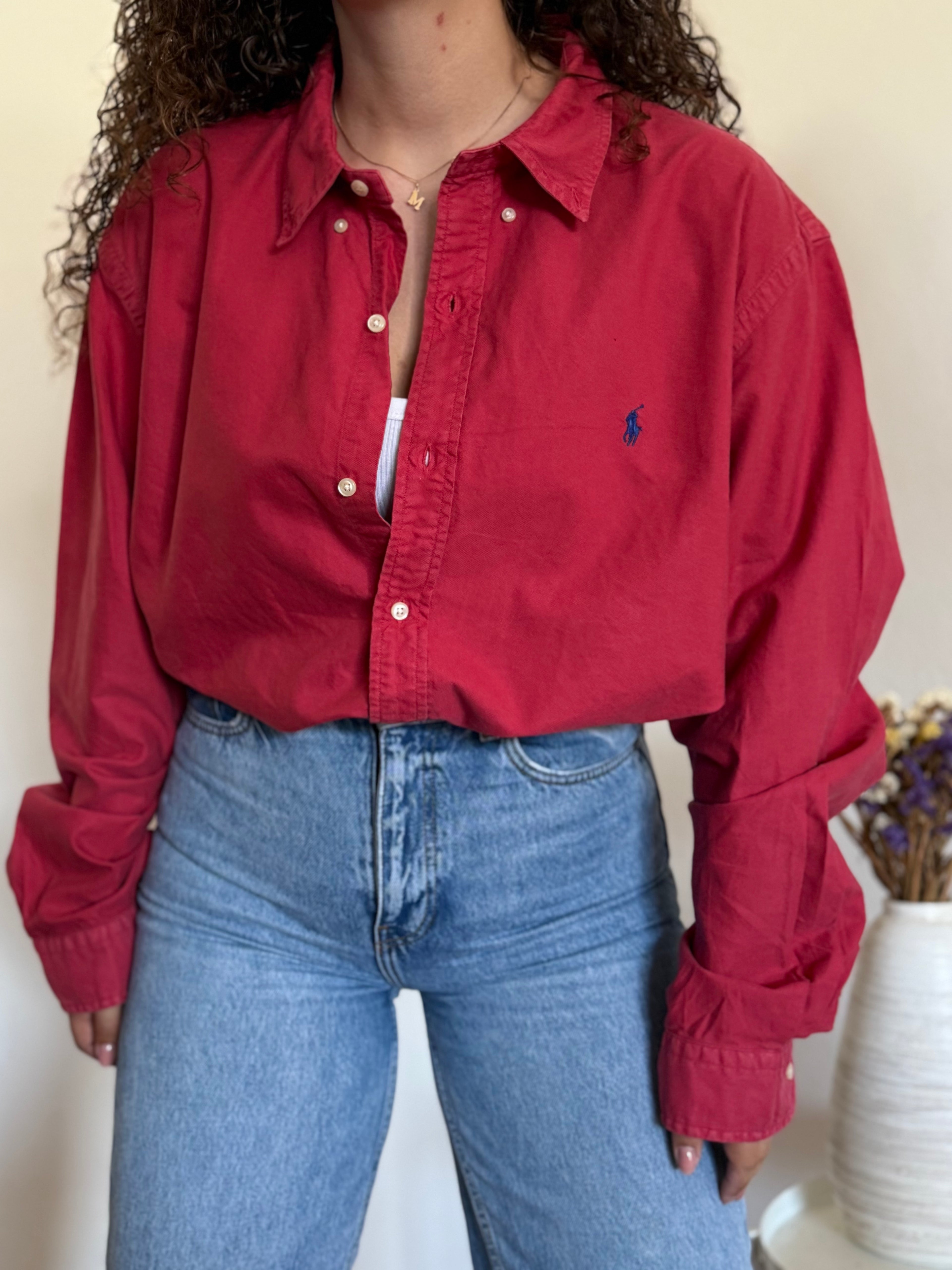 Camisa Polo Ralph Lauren Classic Fit em Algodão – Vermelha (XXL)