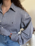 Camisa Polo Ralph Lauren "Yarmouth" em Algodão – Cinza (Tam. 17 / XL)