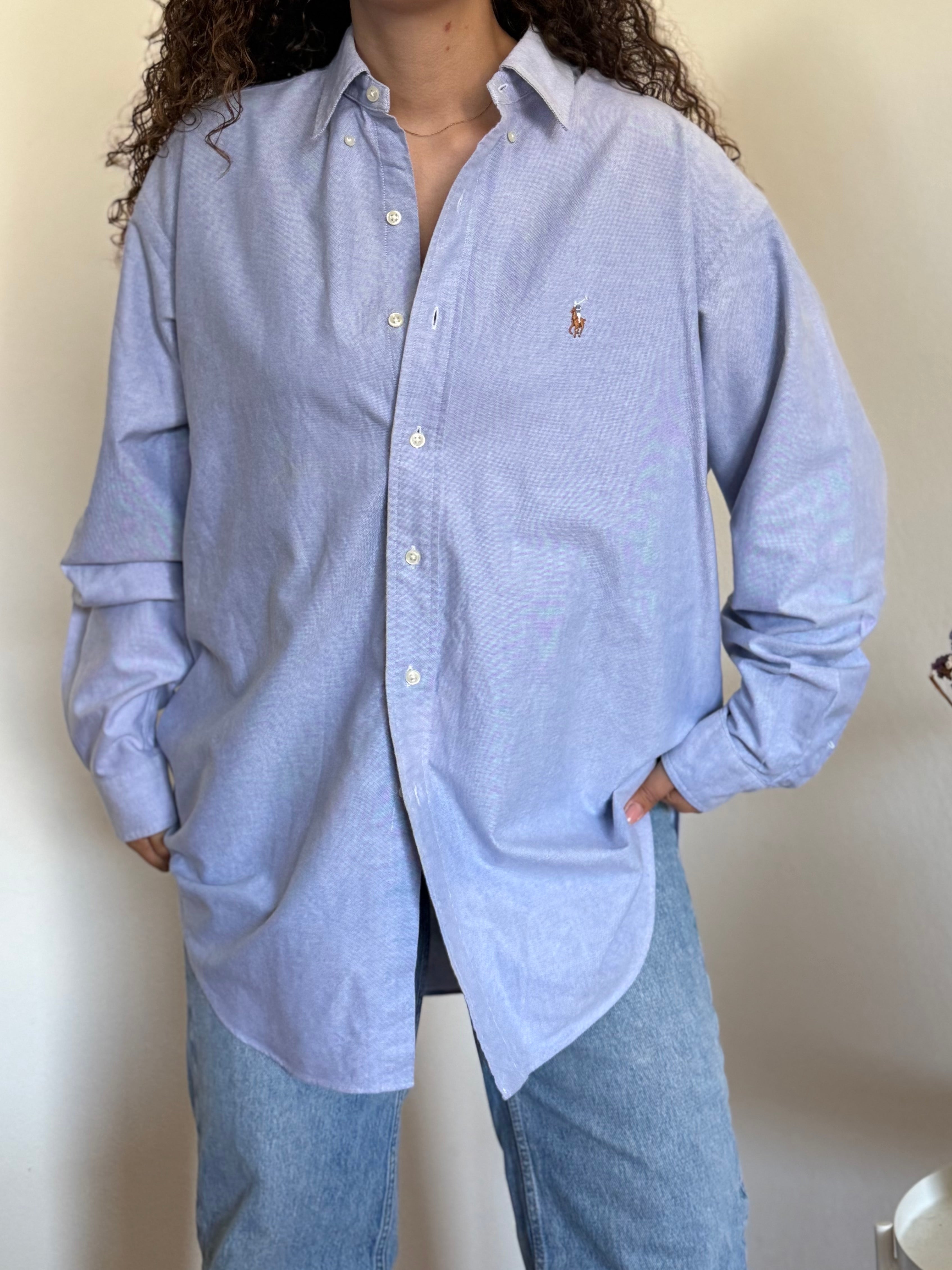 Camisa Ralph Lauren "Blake" em Algodão – Azul (L)
