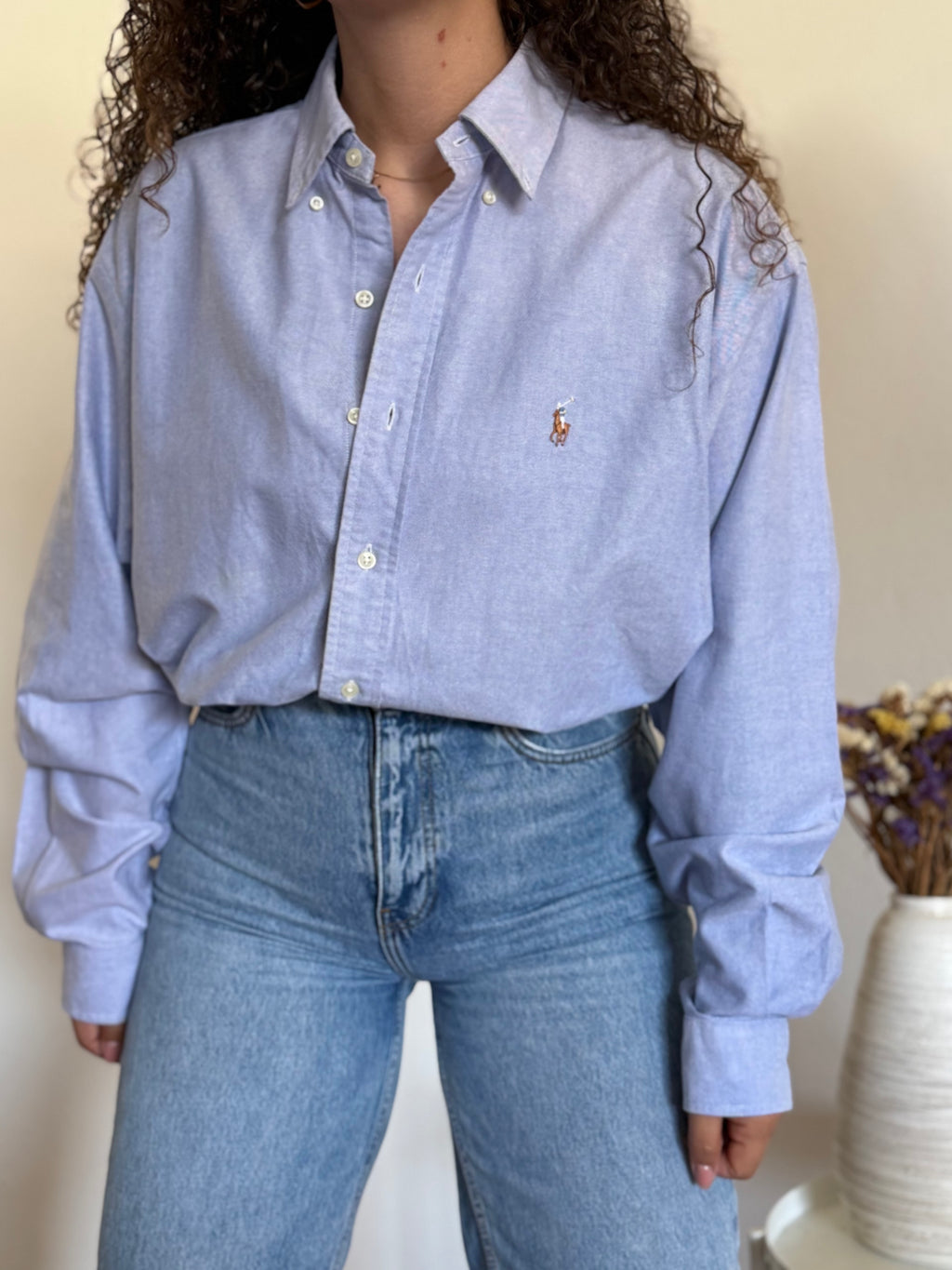 Camisa Ralph Lauren "Blake" em Algodão – Azul (L)