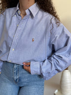 Camisa Ralph Lauren "Blake" em Algodão – Azul (L)