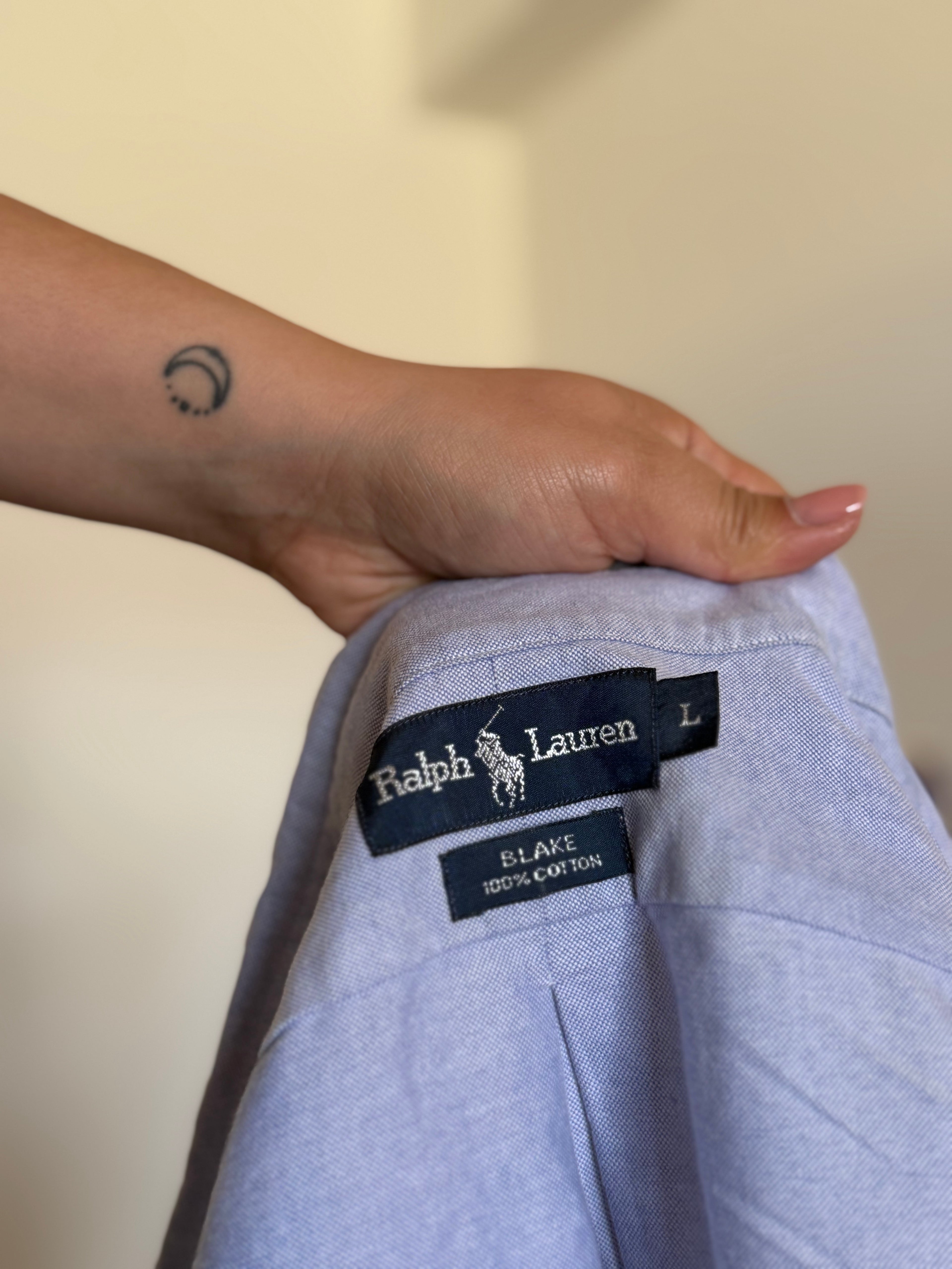 Camisa Ralph Lauren "Blake" em Algodão – Azul (L)