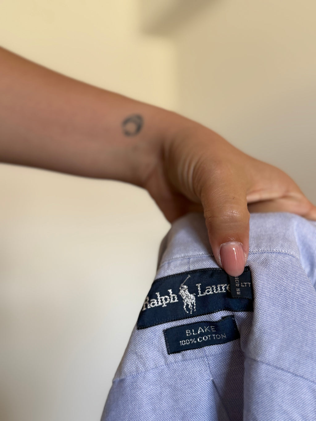 Camisa Ralph Lauren "Blake" em Algodão – Azul (L)