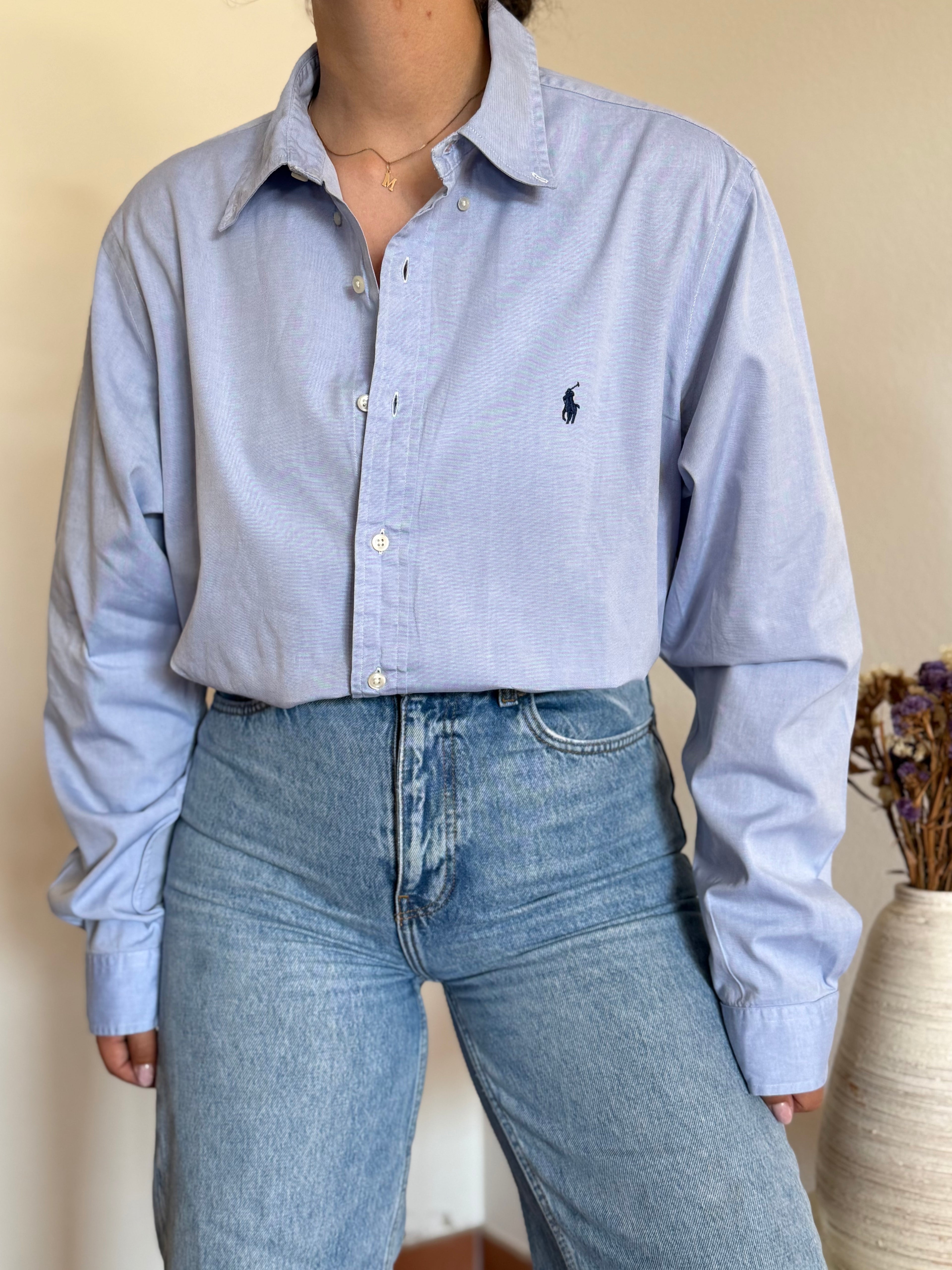 Camisa Ralph Lauren em Algodão – Azul (Tam. 17 / XL-XXL)