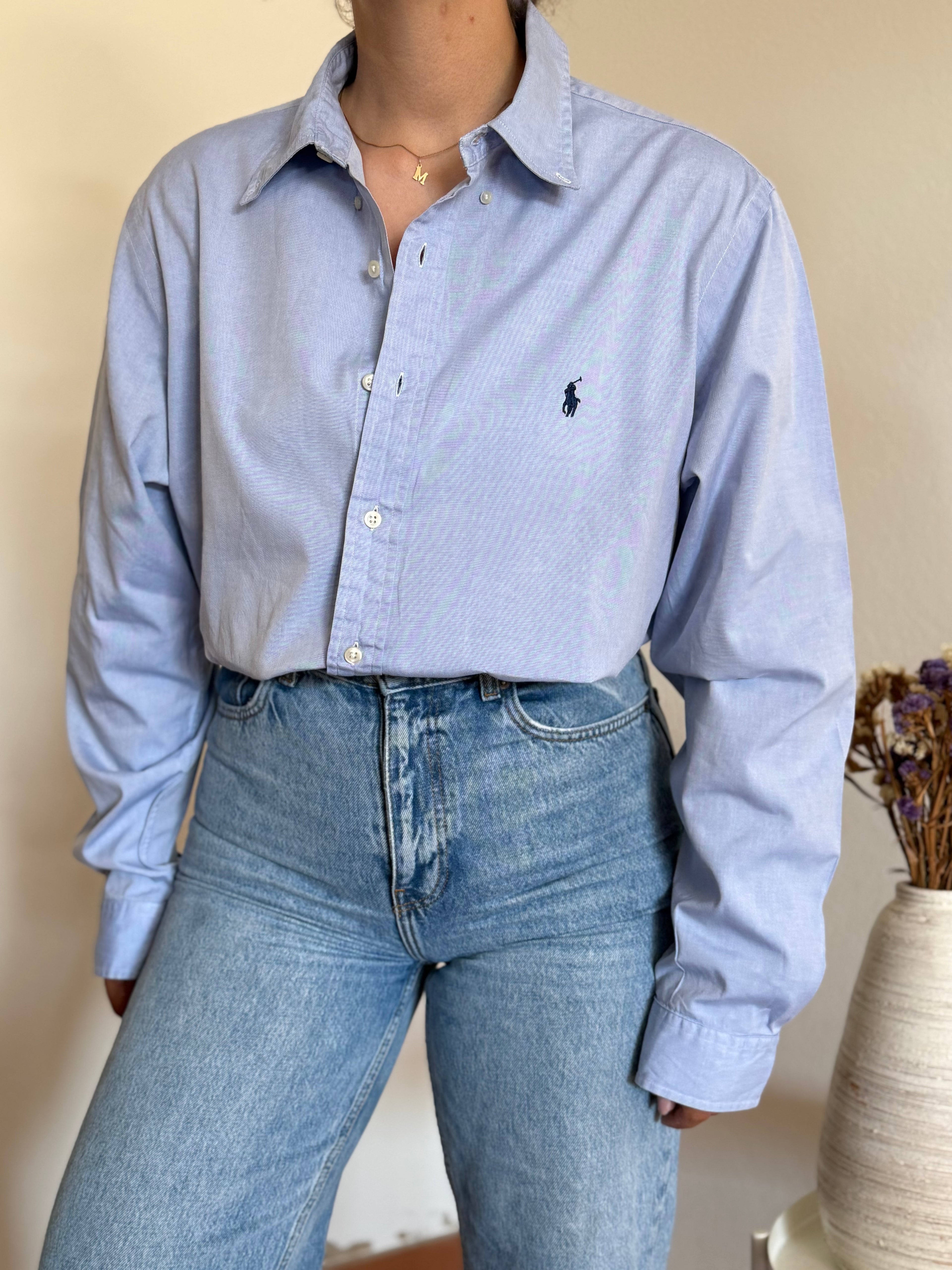 Camisa Ralph Lauren em Algodão – Azul (Tam. 17 / XL-XXL)