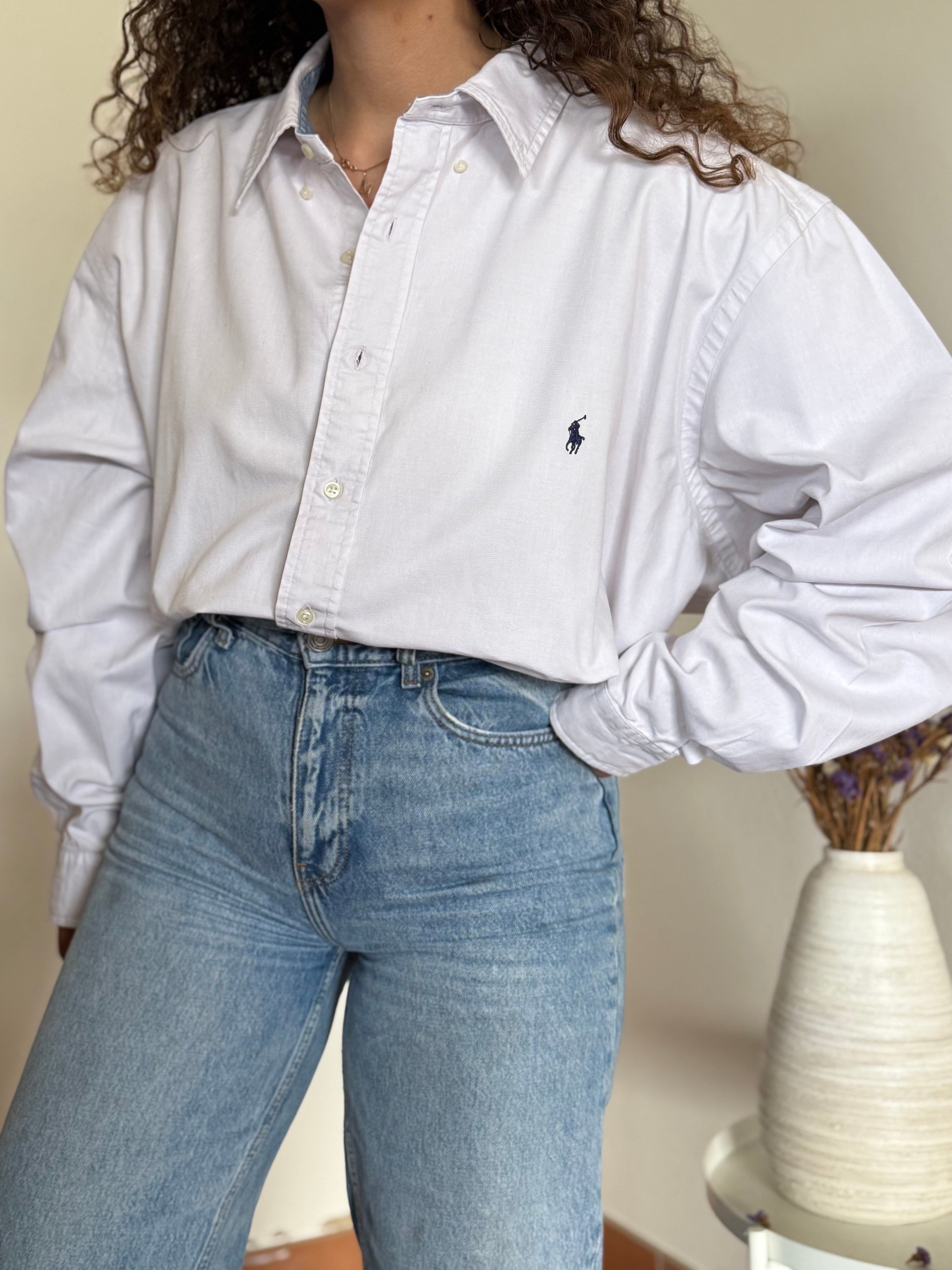 Camisa Polo Ralph Lauren Classic Fit "Big" – Branca (Tam. 3XB)