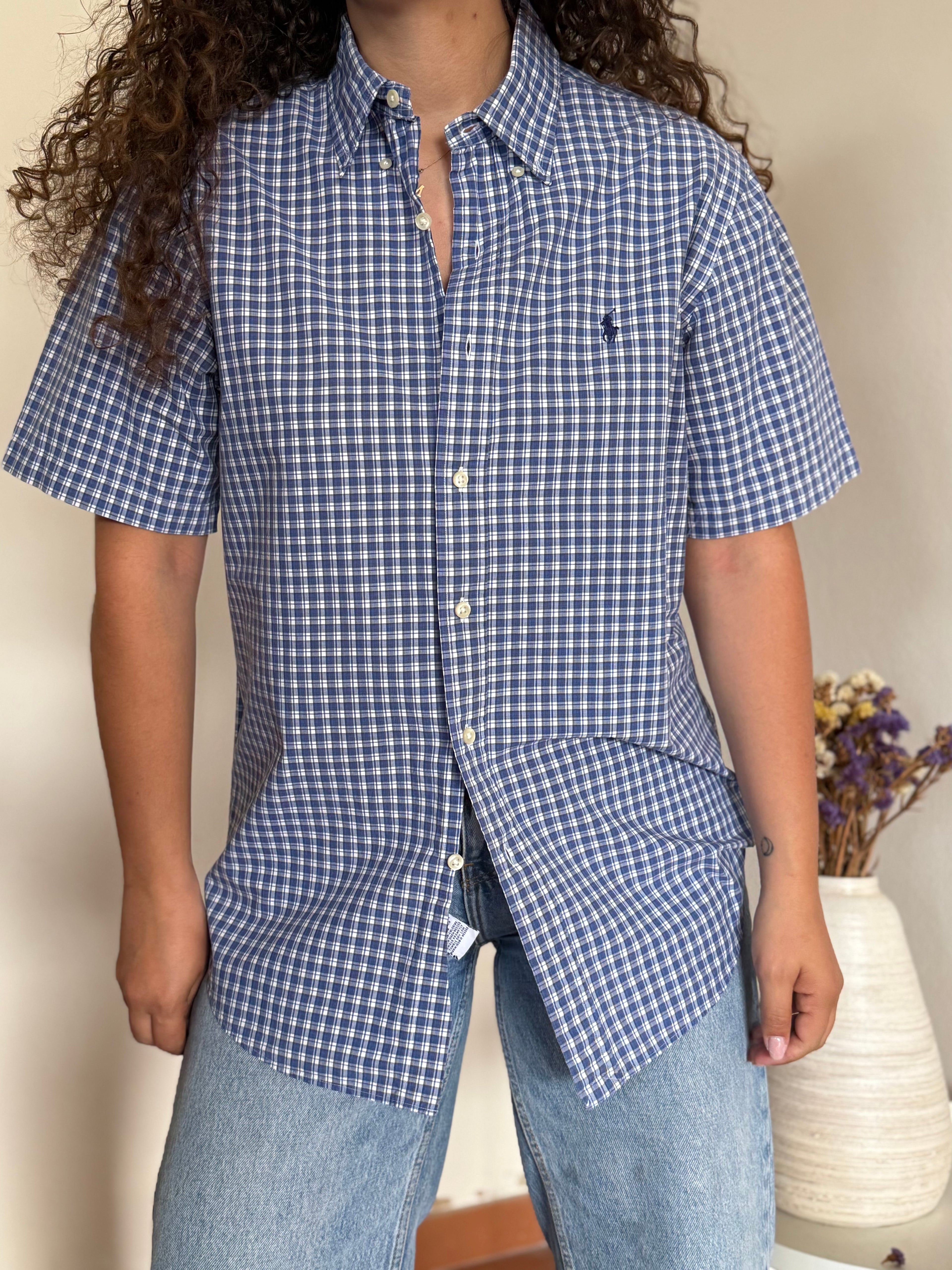 Camisa Ralph Lauren em Algodão – Azul (M)