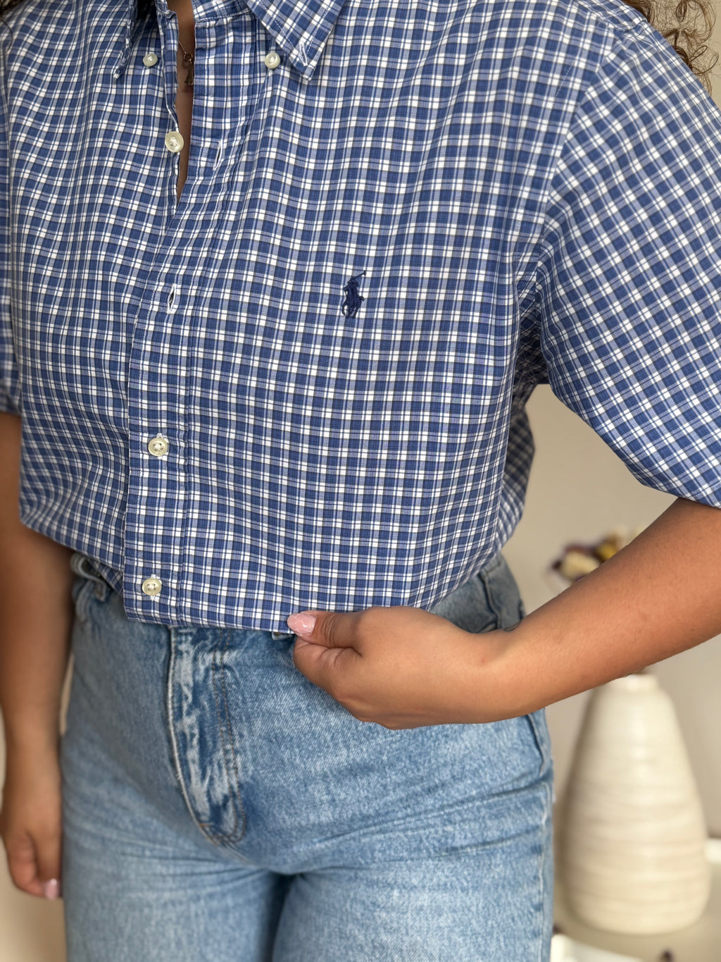 Camisa Ralph Lauren em Algodão – Azul (M)