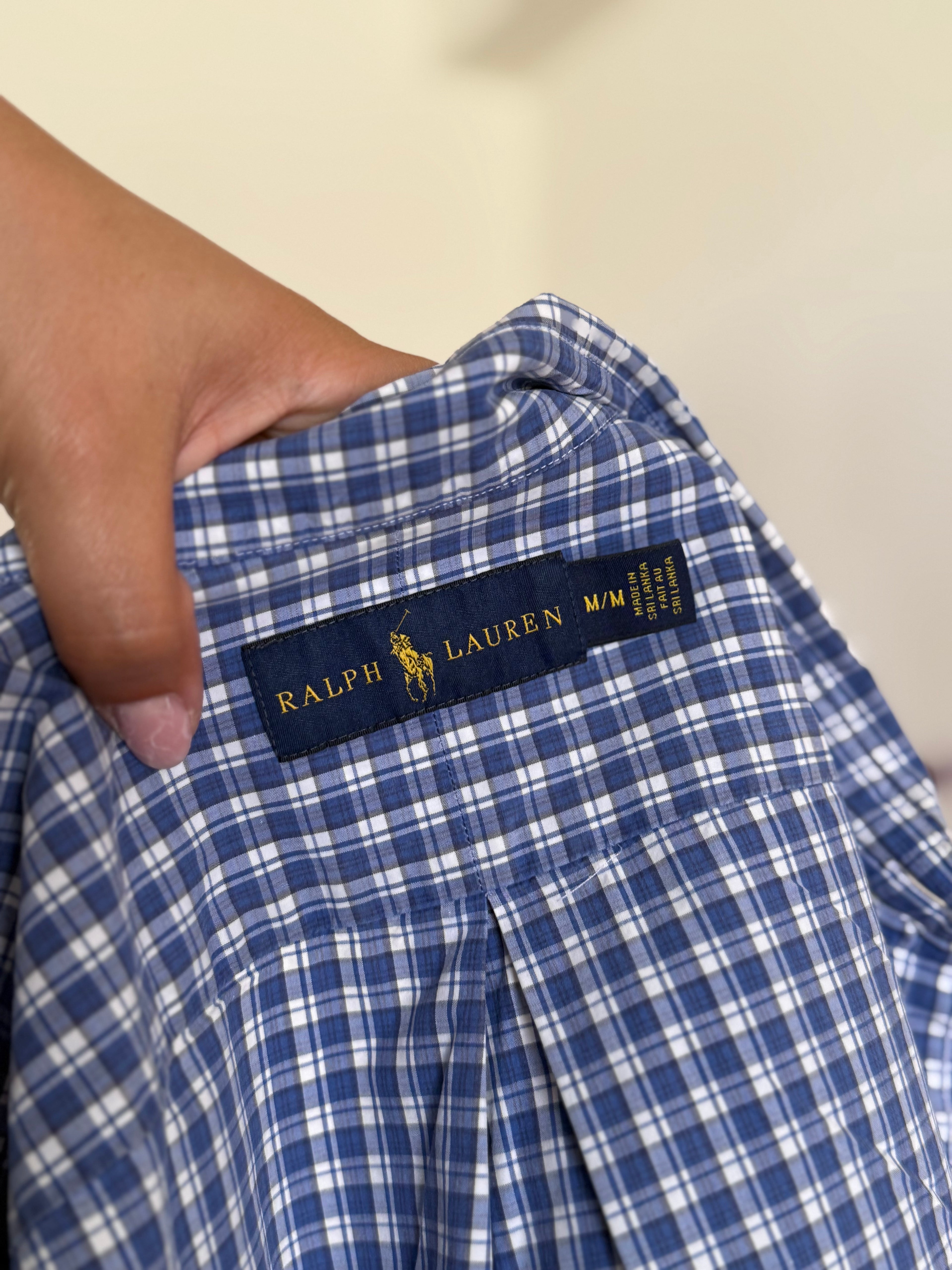 Camisa Ralph Lauren em Algodão – Azul (M)