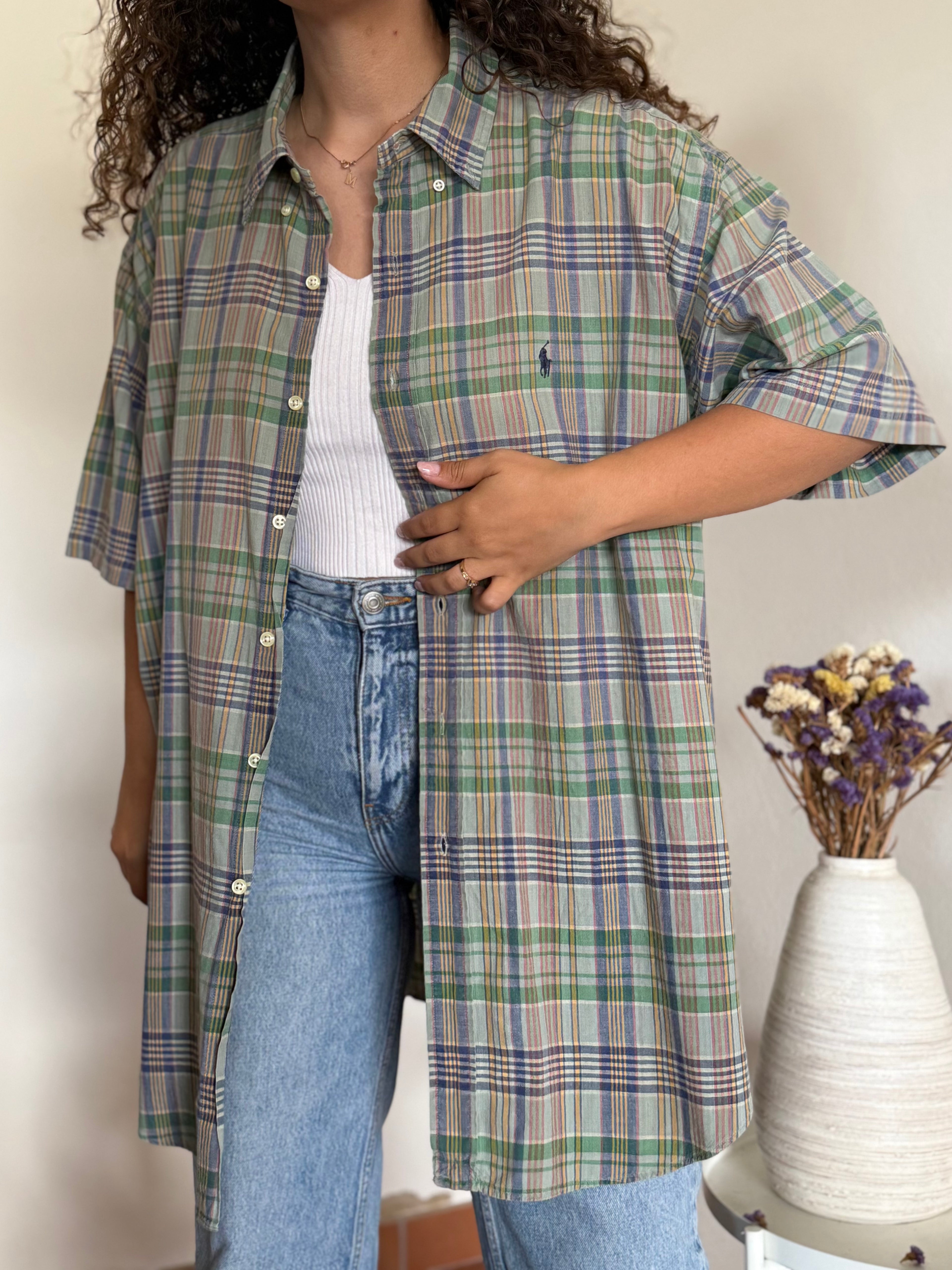 Camisa Polo Ralph Lauren Modelo "Blake" em Algodão – Verde