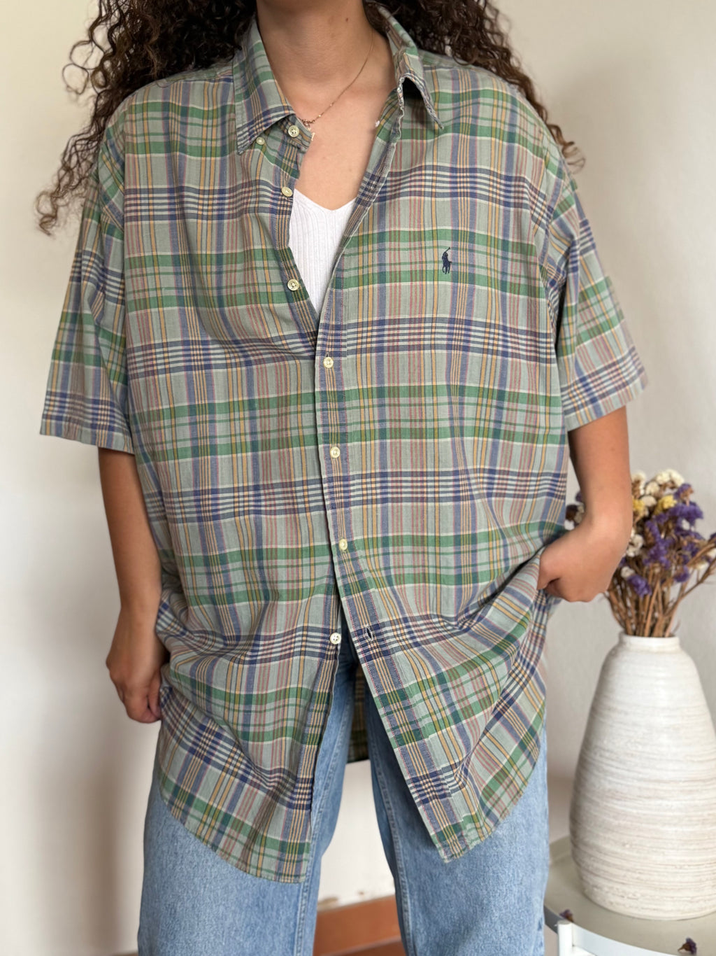 Camisa Polo Ralph Lauren Modelo "Blake" em Algodão – Verde