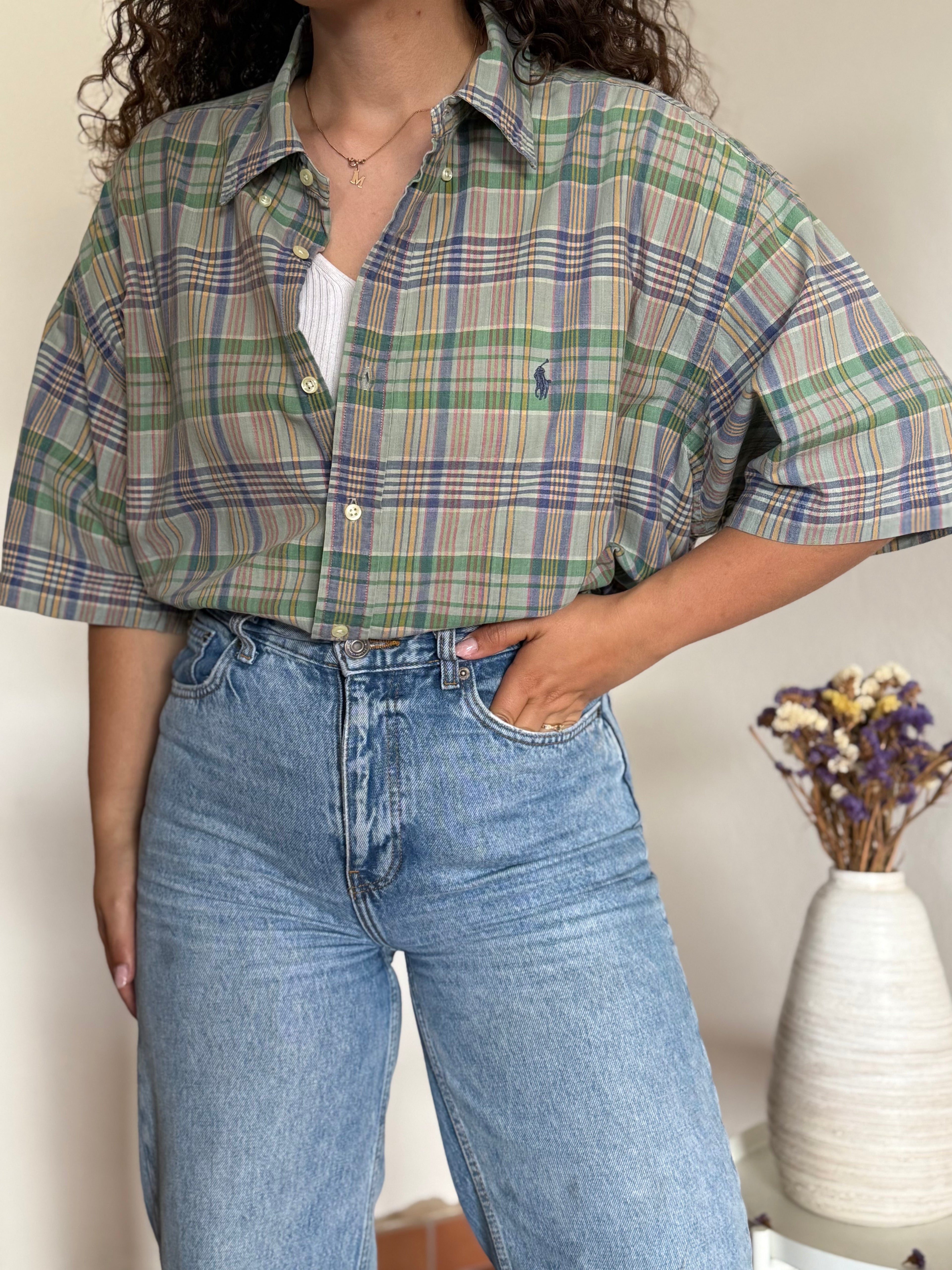 Camisa Polo Ralph Lauren Modelo "Blake" em Algodão – Verde