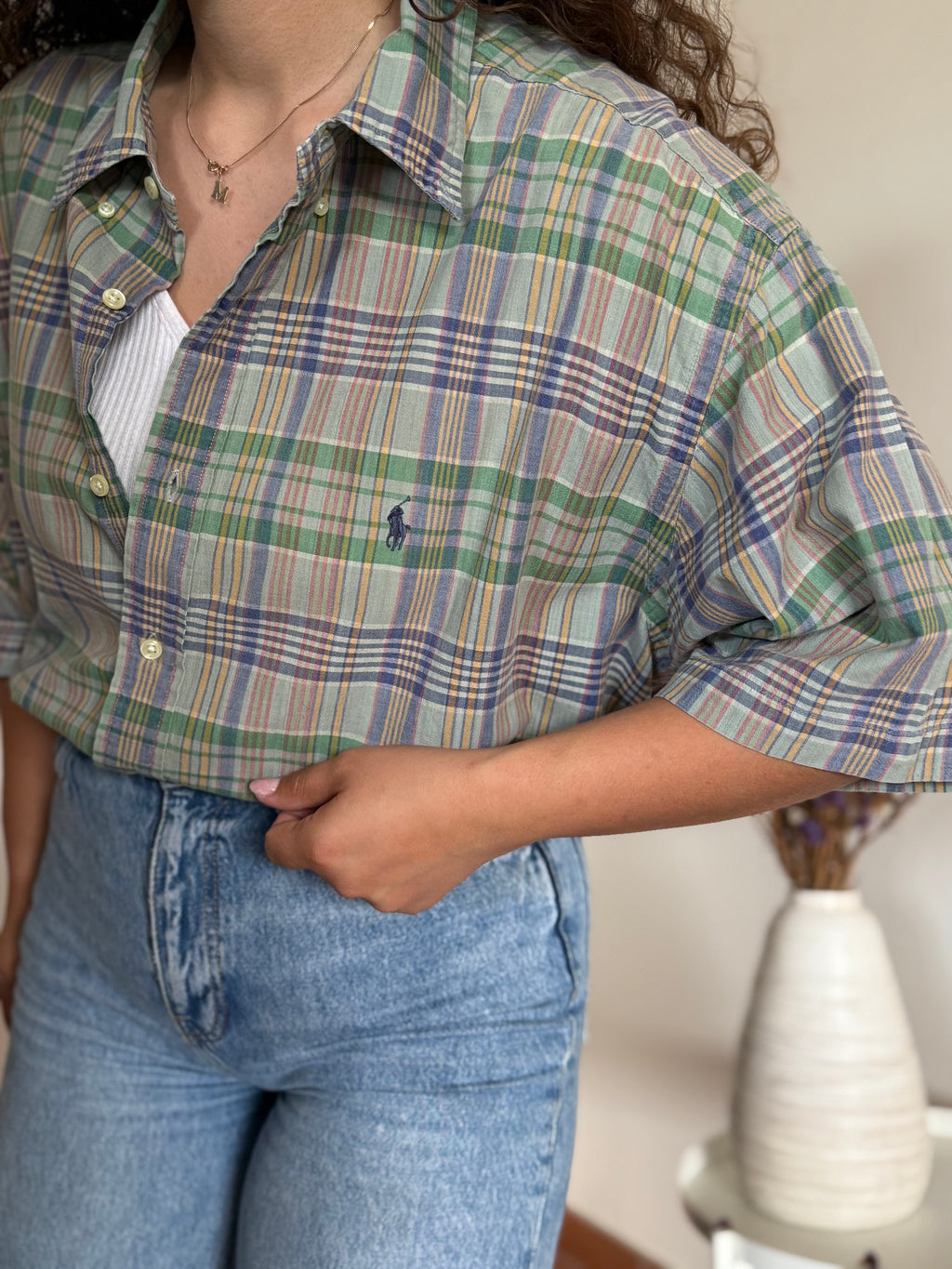 Camisa Polo Ralph Lauren Modelo "Blake" em Algodão – Verde