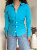 Camisa Ralph Lauren em Algodão – Azul (Tam. 6 / S)