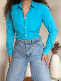Camisa Ralph Lauren em Algodão – Azul (Tam. 6 / S)