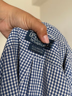 Camisa Polo Ralph Lauren Modelo "Ellington" em Algodão – Azul com Logo Vermelho (Tam. S)